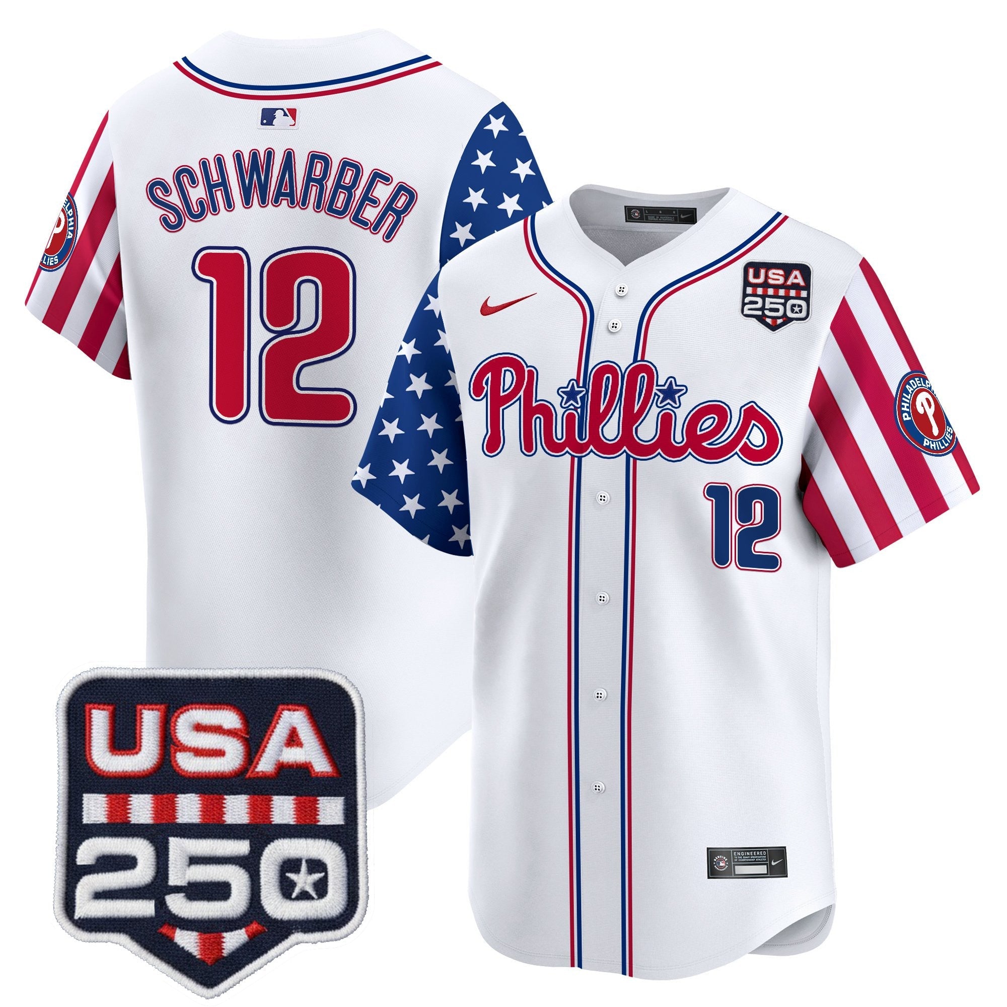 Men's Philadelphia Phillies America250 Edition Vapor Premier Limited Jersey - All Stitched