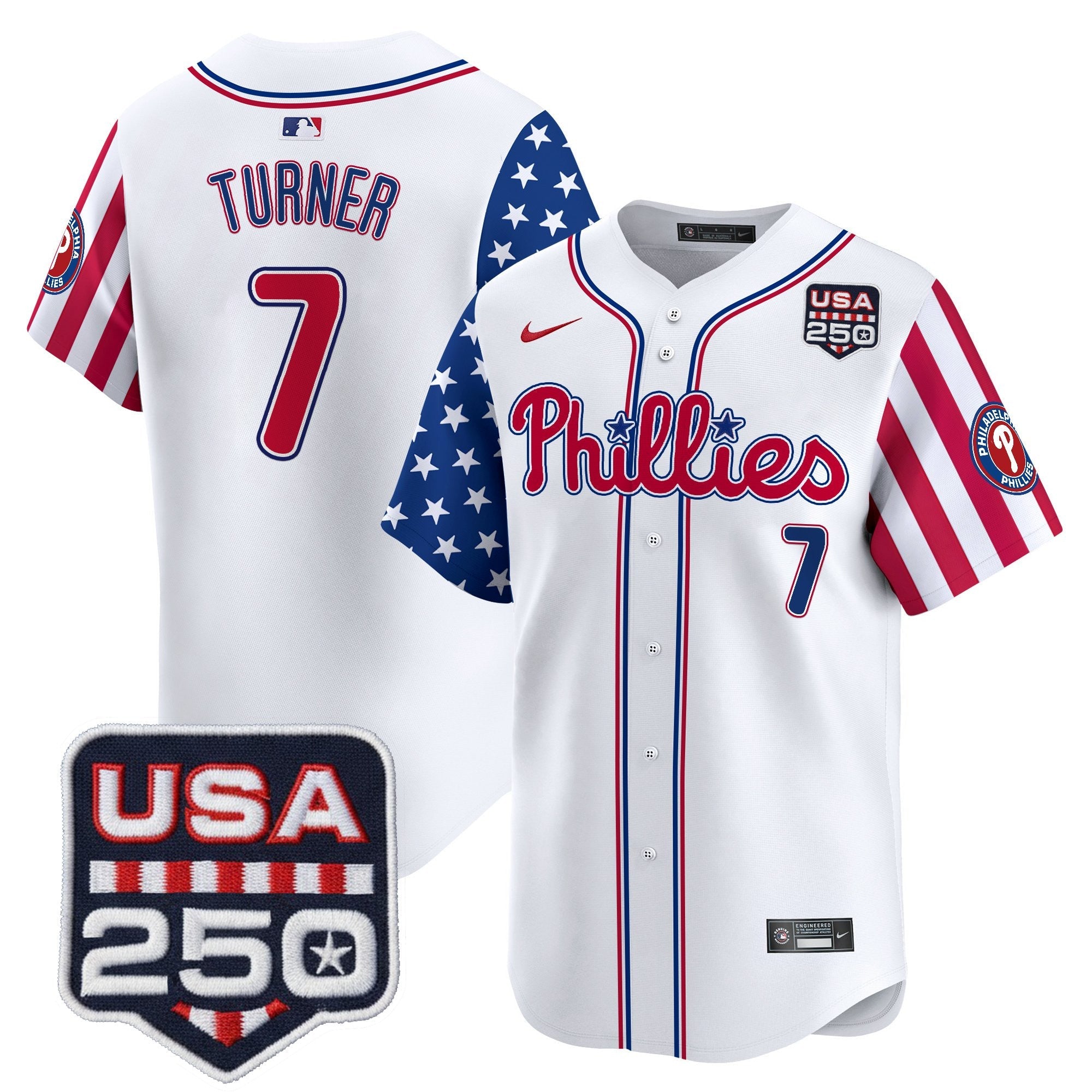 Men's Philadelphia Phillies America250 Edition Vapor Premier Limited Jersey - All Stitched