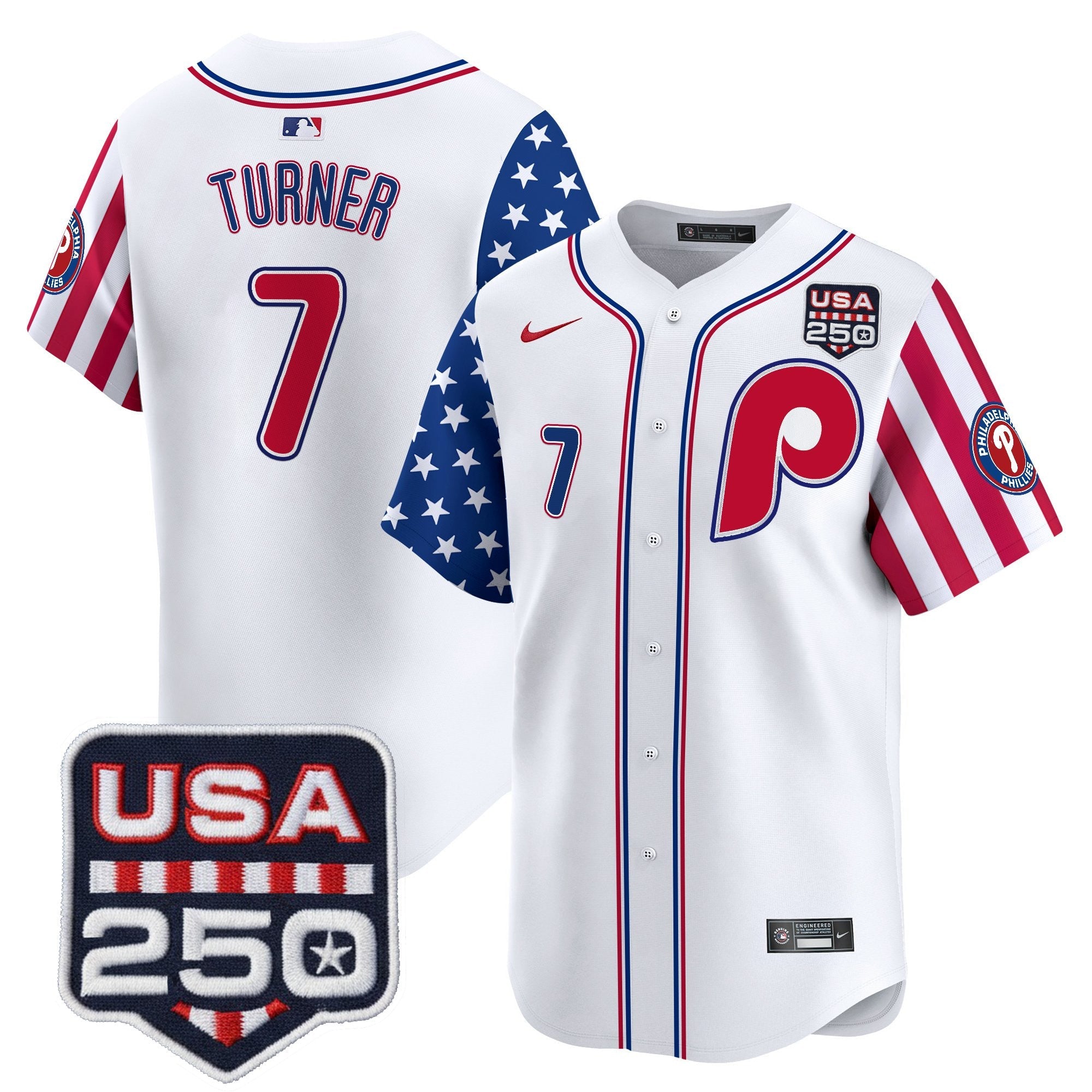 Men's Philadelphia Phillies America250 Edition Vapor Premier Limited Jersey - All Stitched
