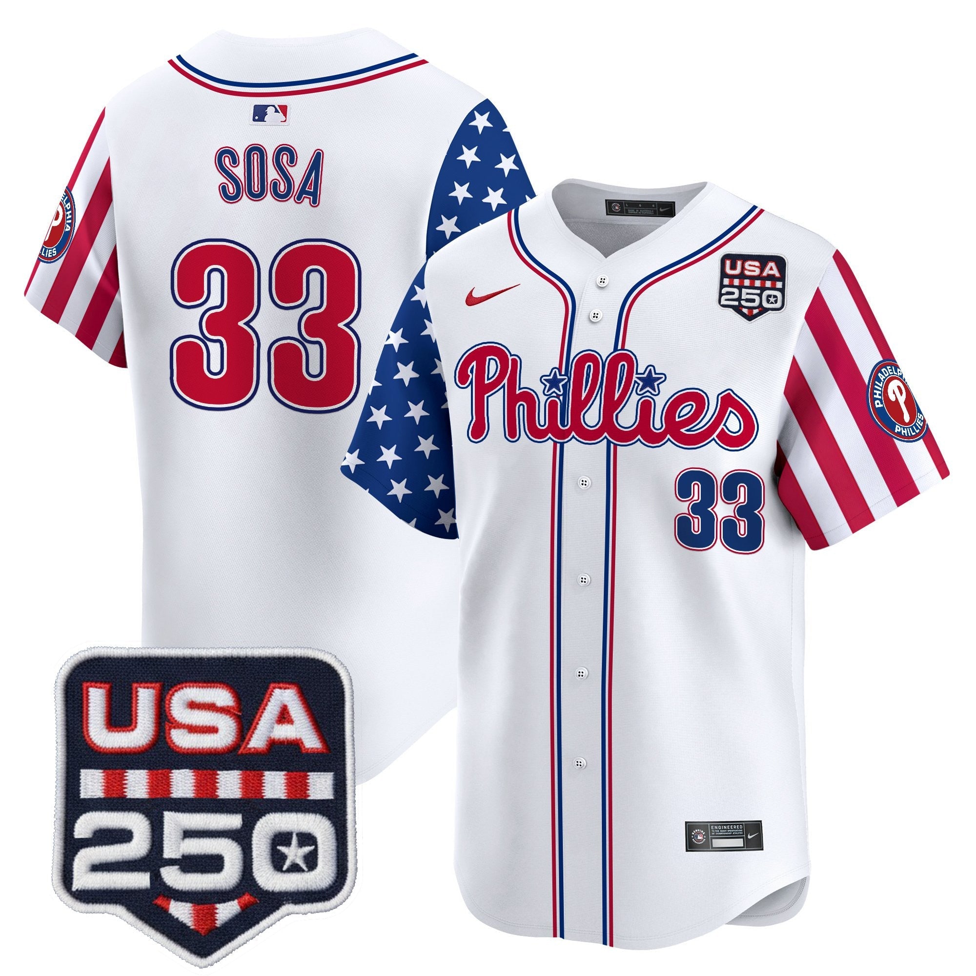 Men's Philadelphia Phillies America250 Edition Vapor Premier Limited Jersey - All Stitched