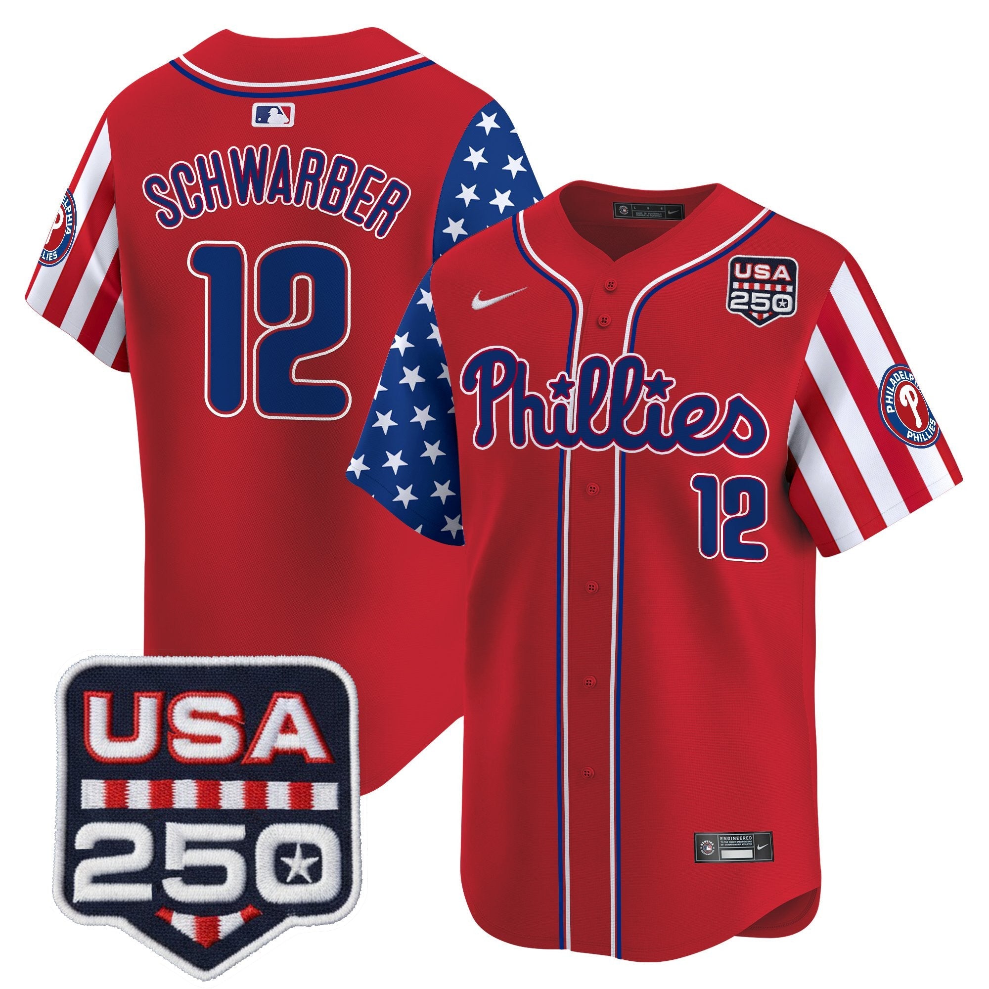 Men's Philadelphia Phillies America250 Edition Vapor Premier Limited Jersey - All Stitched
