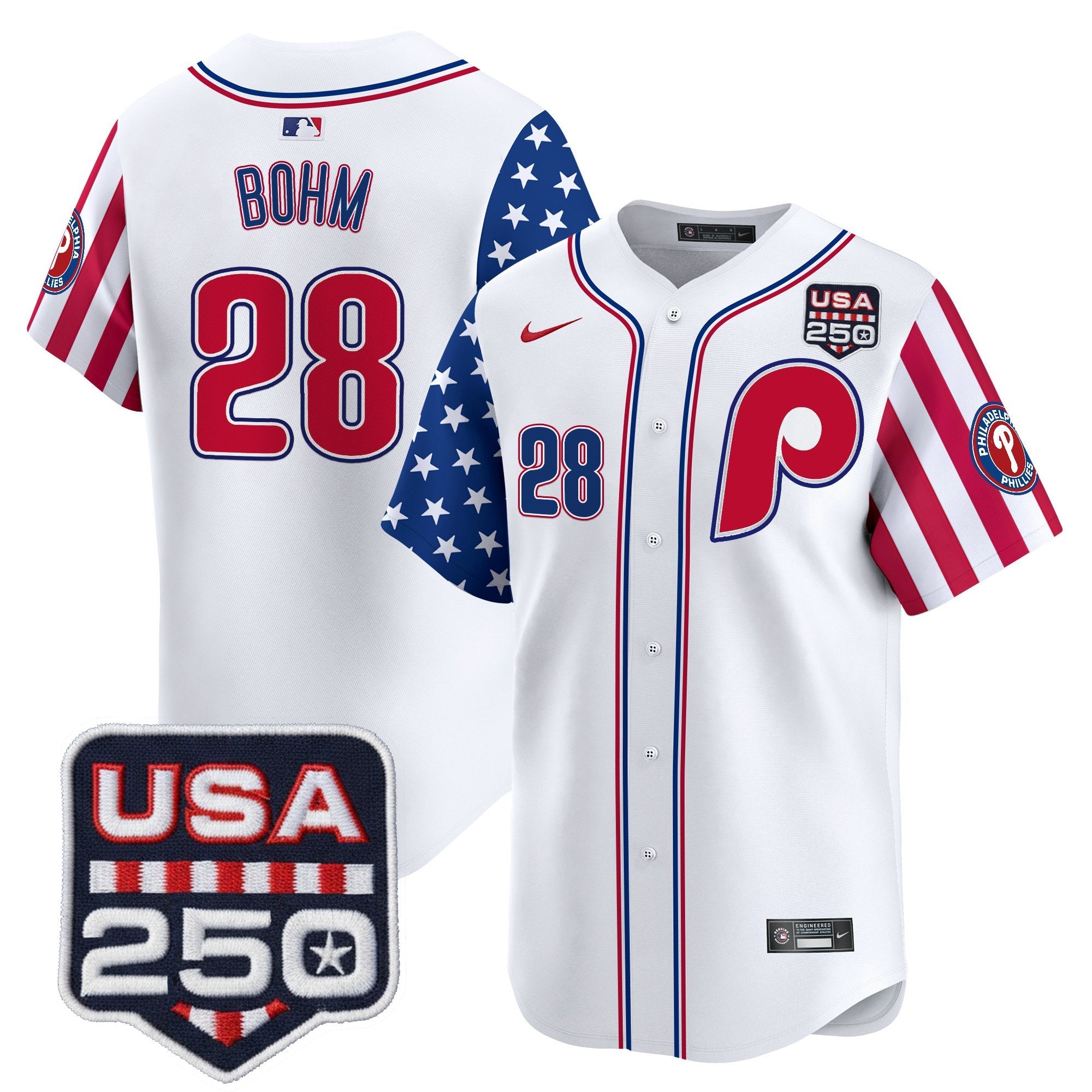 Men's Philadelphia Phillies America250 Edition Vapor Premier Limited Jersey - All Stitched