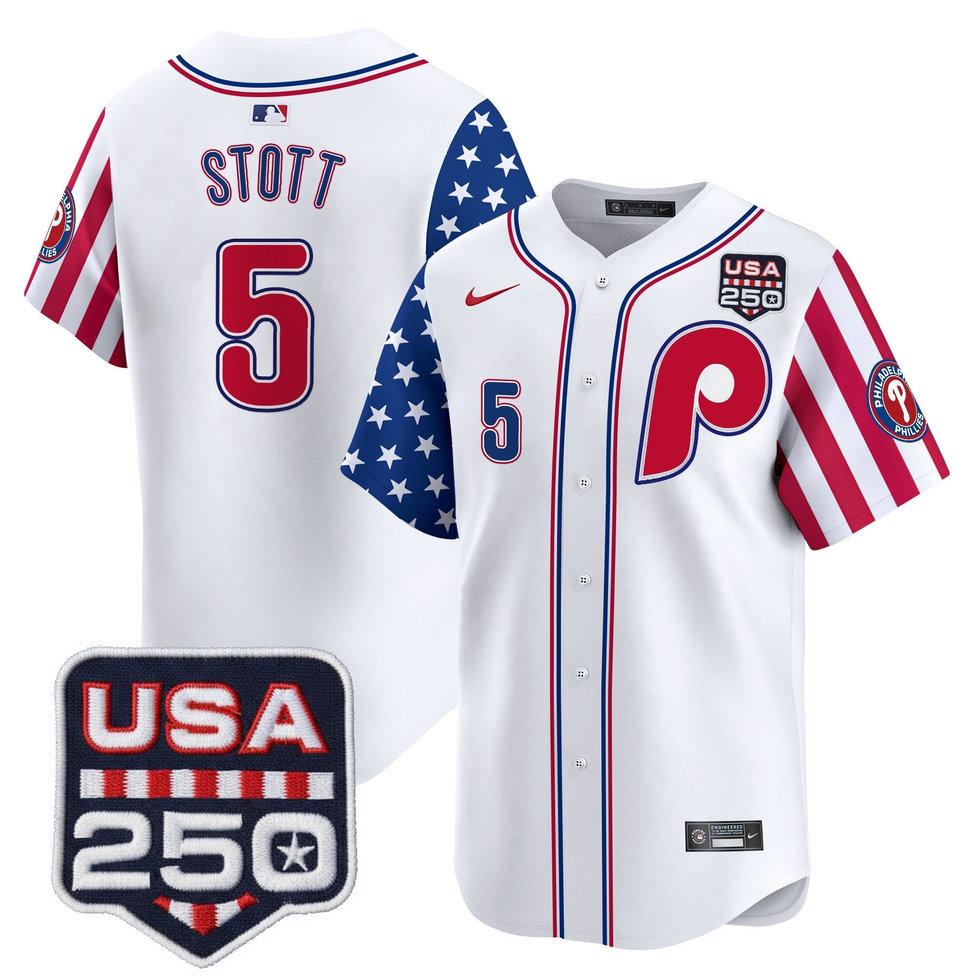 Men's Philadelphia Phillies America250 Edition Vapor Premier Limited Jersey - All Stitched