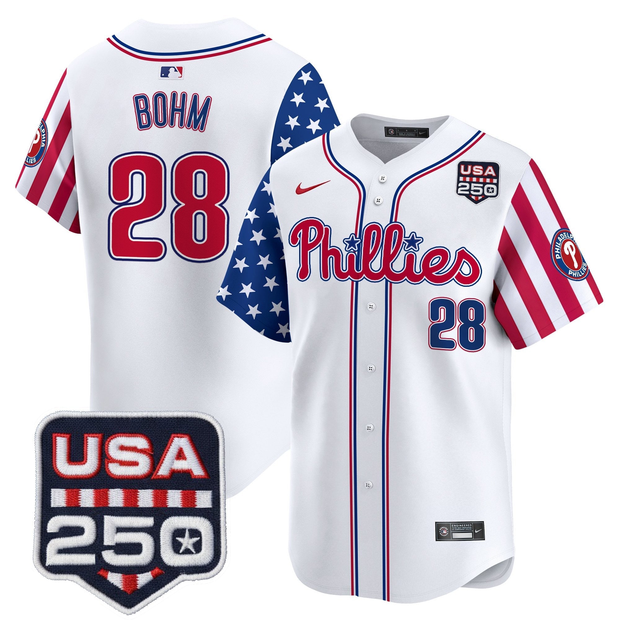Men's Philadelphia Phillies America250 Edition Vapor Premier Limited Jersey - All Stitched