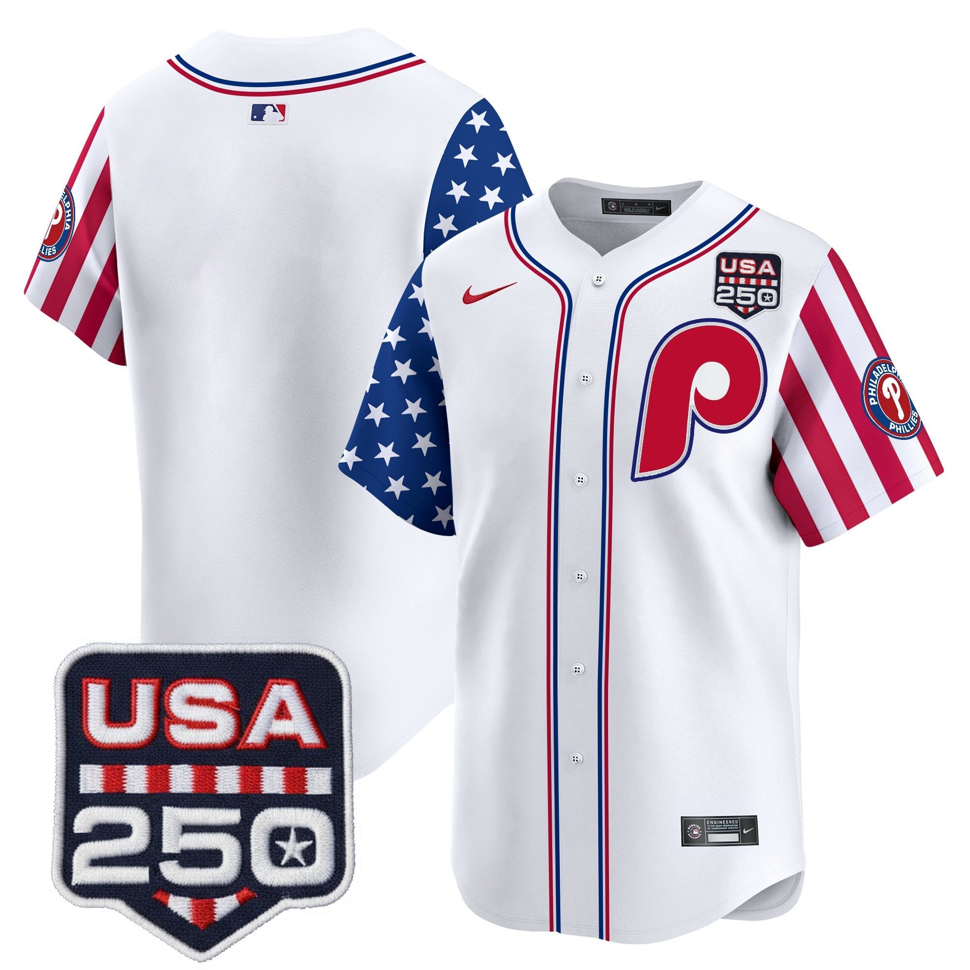 Men's Philadelphia Phillies America250 Edition Vapor Premier Limited Jersey - All Stitched