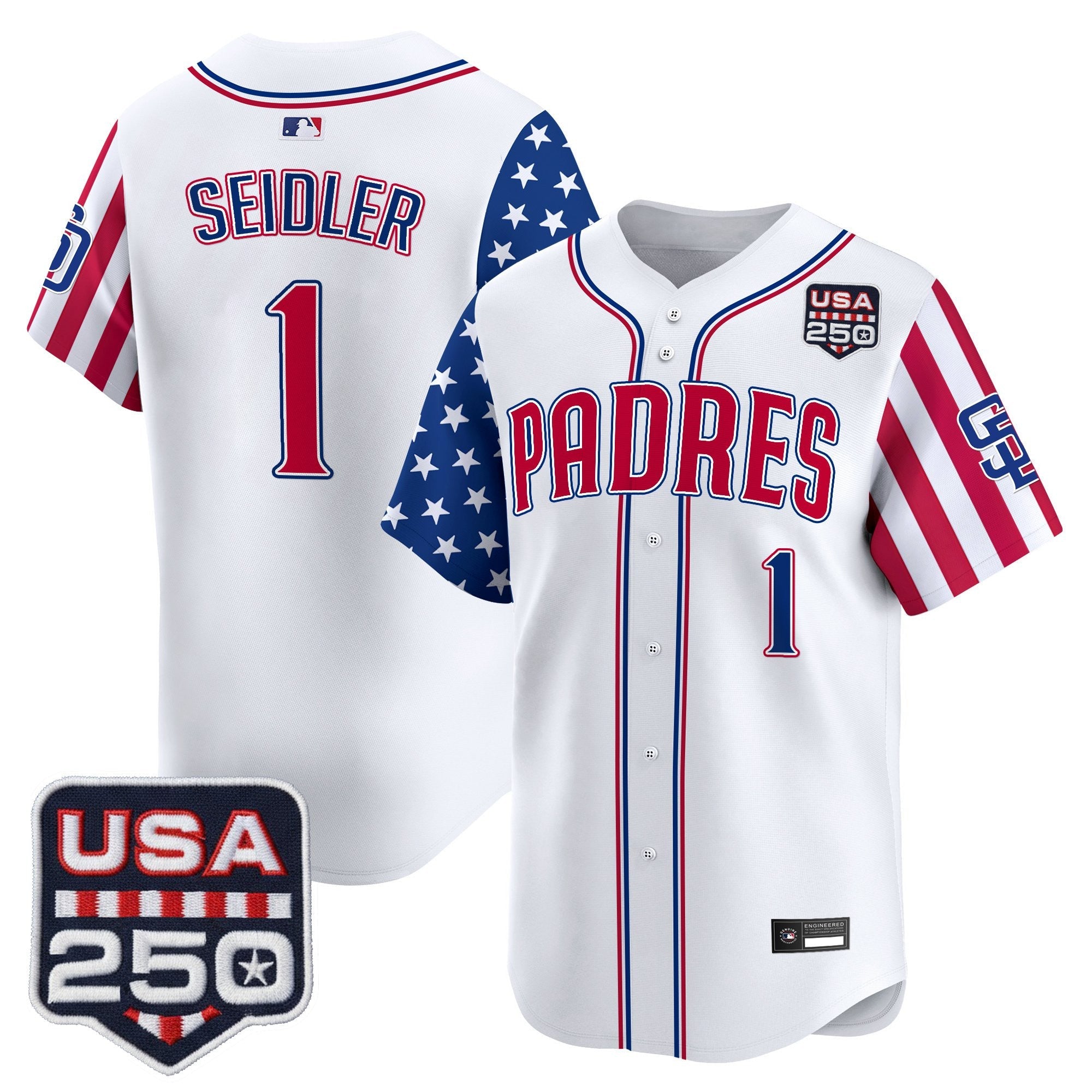 Men's San Diego Padres "America250 Edition" Vapor Premier Limited Jersey - All Stitched