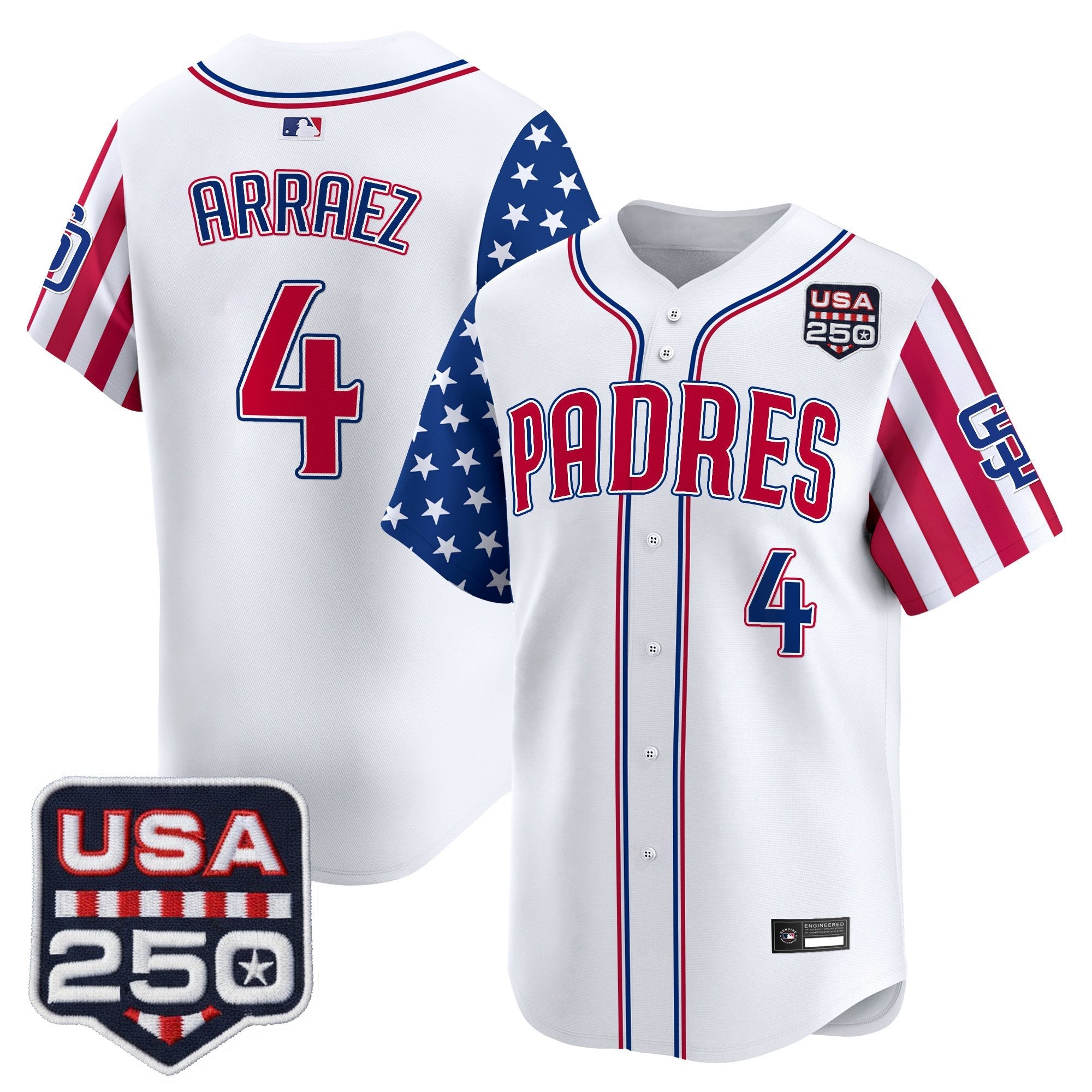 Men's San Diego Padres "America250 Edition" Vapor Premier Limited Jersey - All Stitched