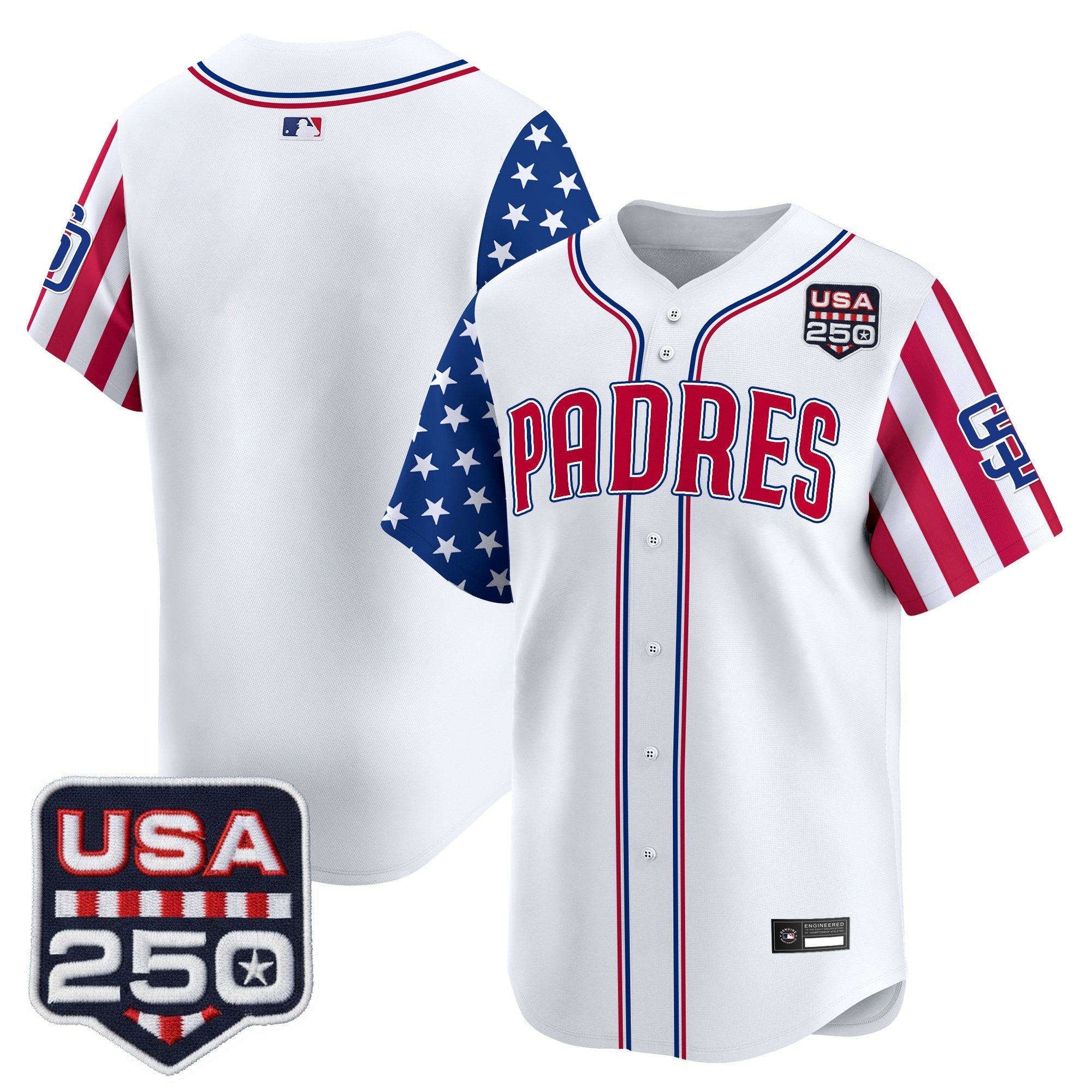 Men's San Diego Padres "America250 Edition" Vapor Premier Limited Jersey - All Stitched