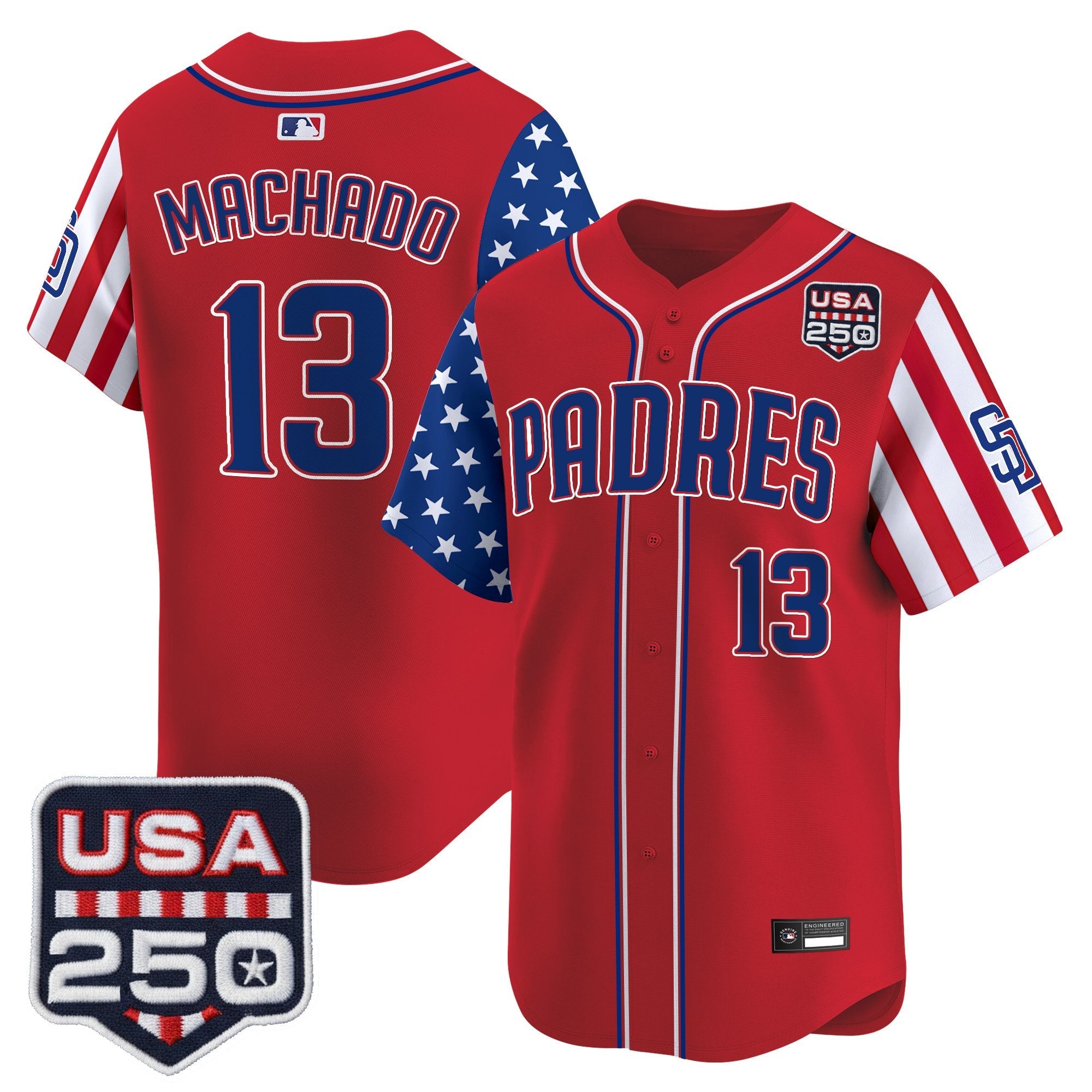 Men's San Diego Padres "America250 Edition" Vapor Premier Limited Jersey - All Stitched