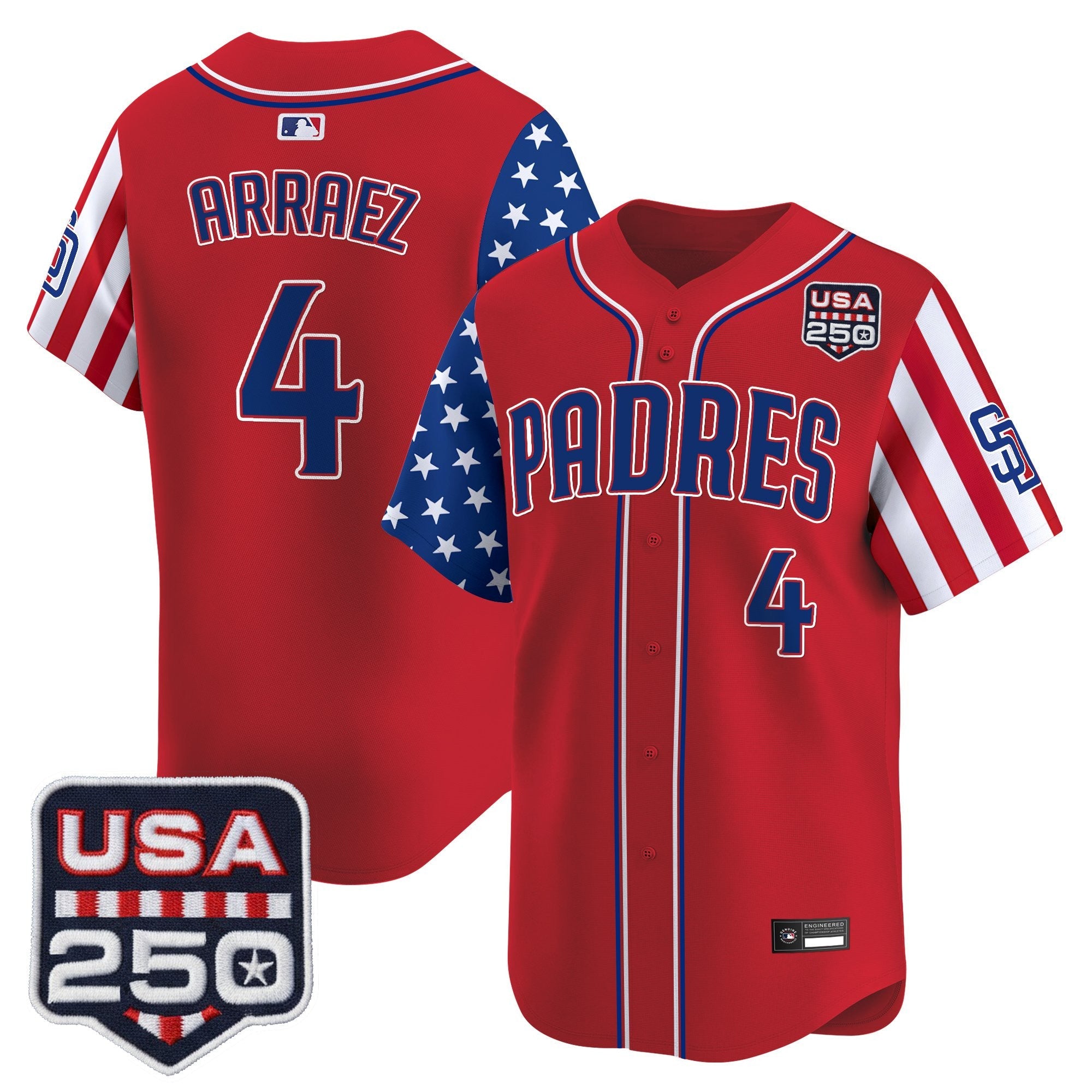 Men's San Diego Padres "America250 Edition" Vapor Premier Limited Jersey - All Stitched