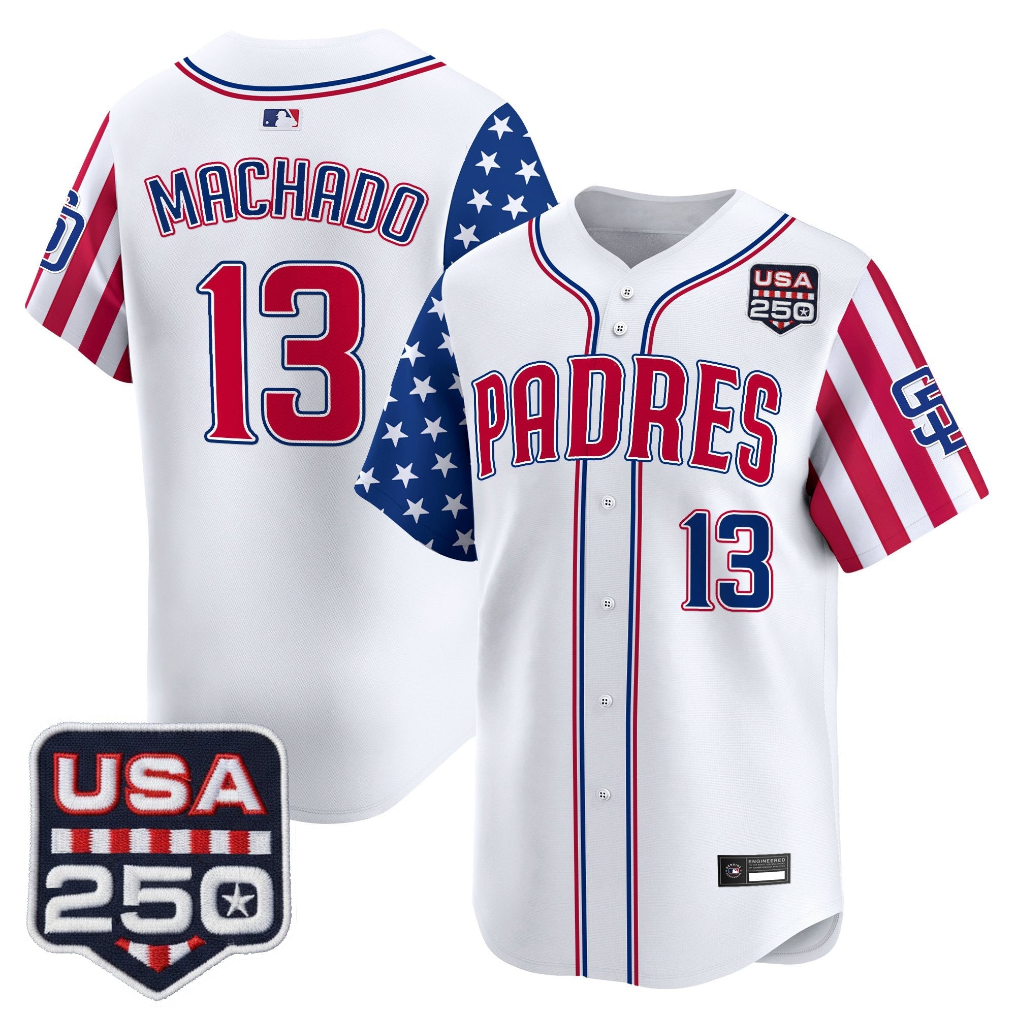 Men's San Diego Padres "America250 Edition" Vapor Premier Limited Jersey - All Stitched