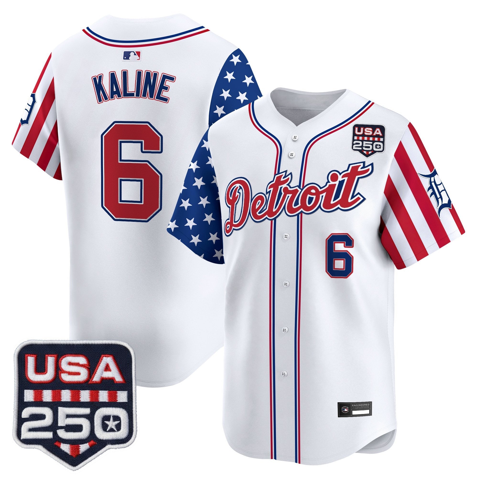 Men's Detroit Tigers "America250 Edition" Vapor Premier Limited Jersey - All Stitched