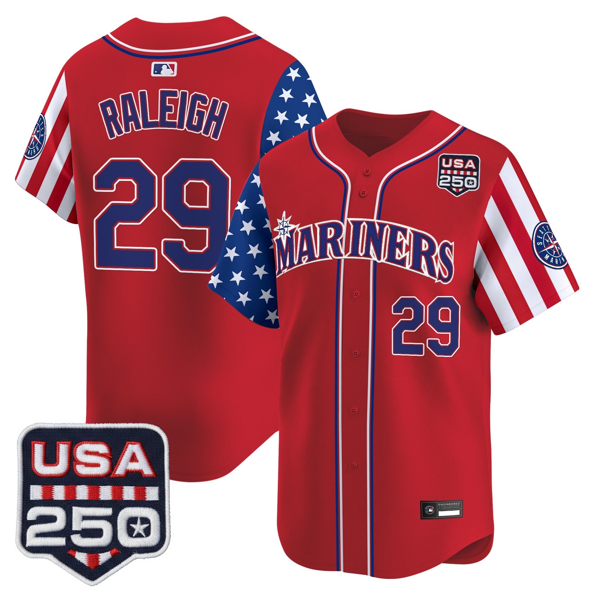 Men's Seattle Mariners "America250 Edition" Vapor Premier Limited Jersey - All Stitched