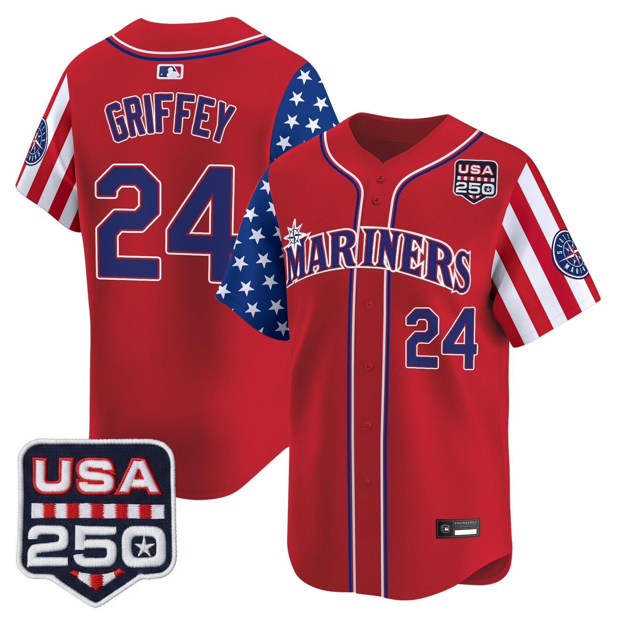 Men's Seattle Mariners "America250 Edition" Vapor Premier Limited Jersey - All Stitched