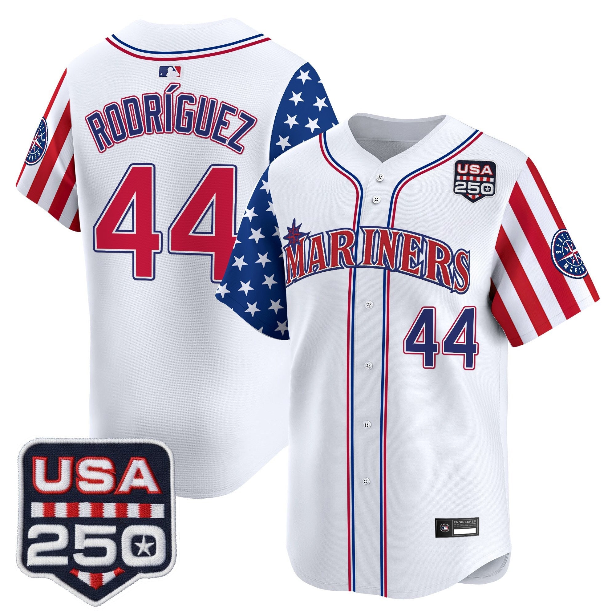 Men's Seattle Mariners "America250 Edition" Vapor Premier Limited Jersey - All Stitched