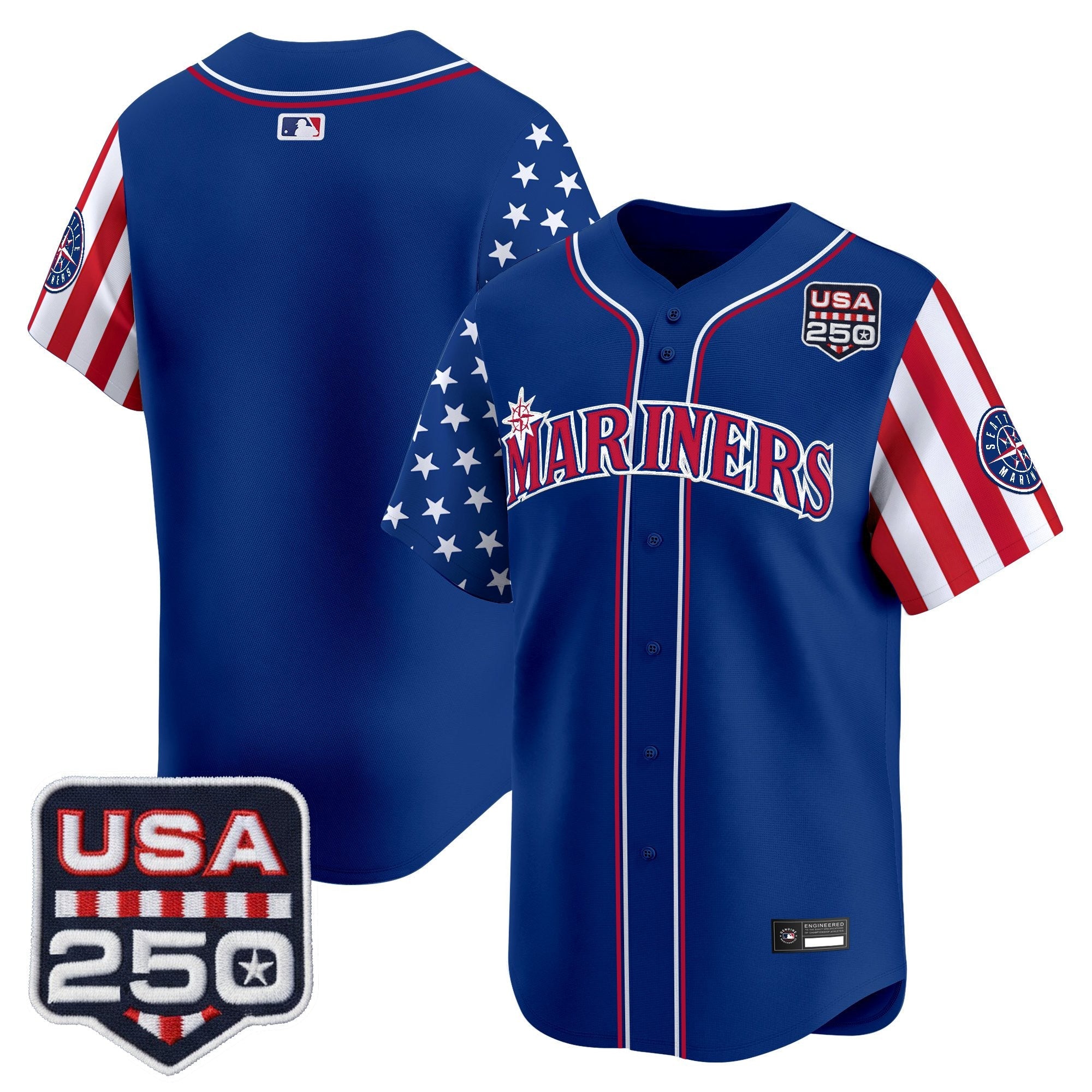 Men's Seattle Mariners "America250 Edition" Vapor Premier Limited Jersey - All Stitched