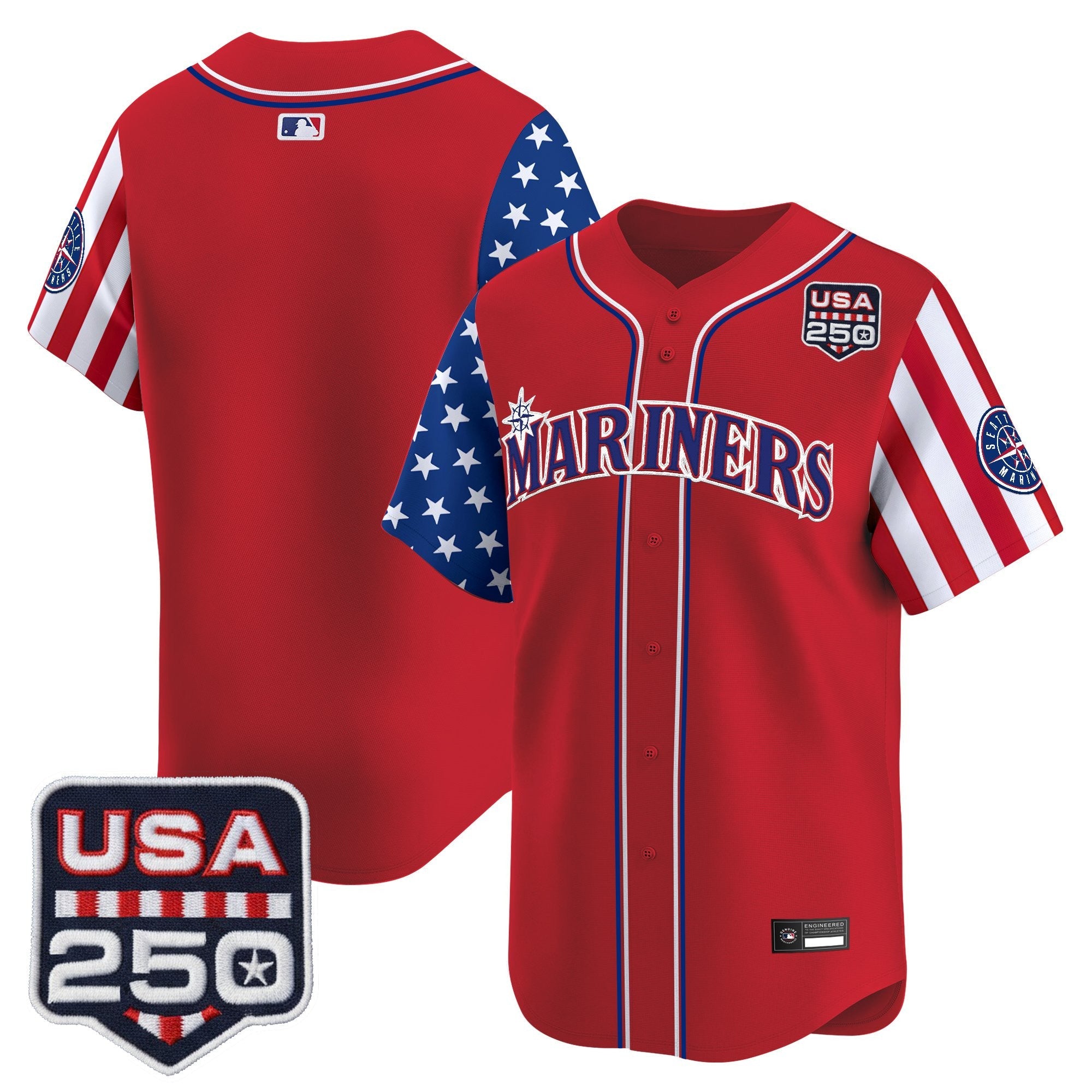 Men's Seattle Mariners "America250 Edition" Vapor Premier Limited Jersey - All Stitched