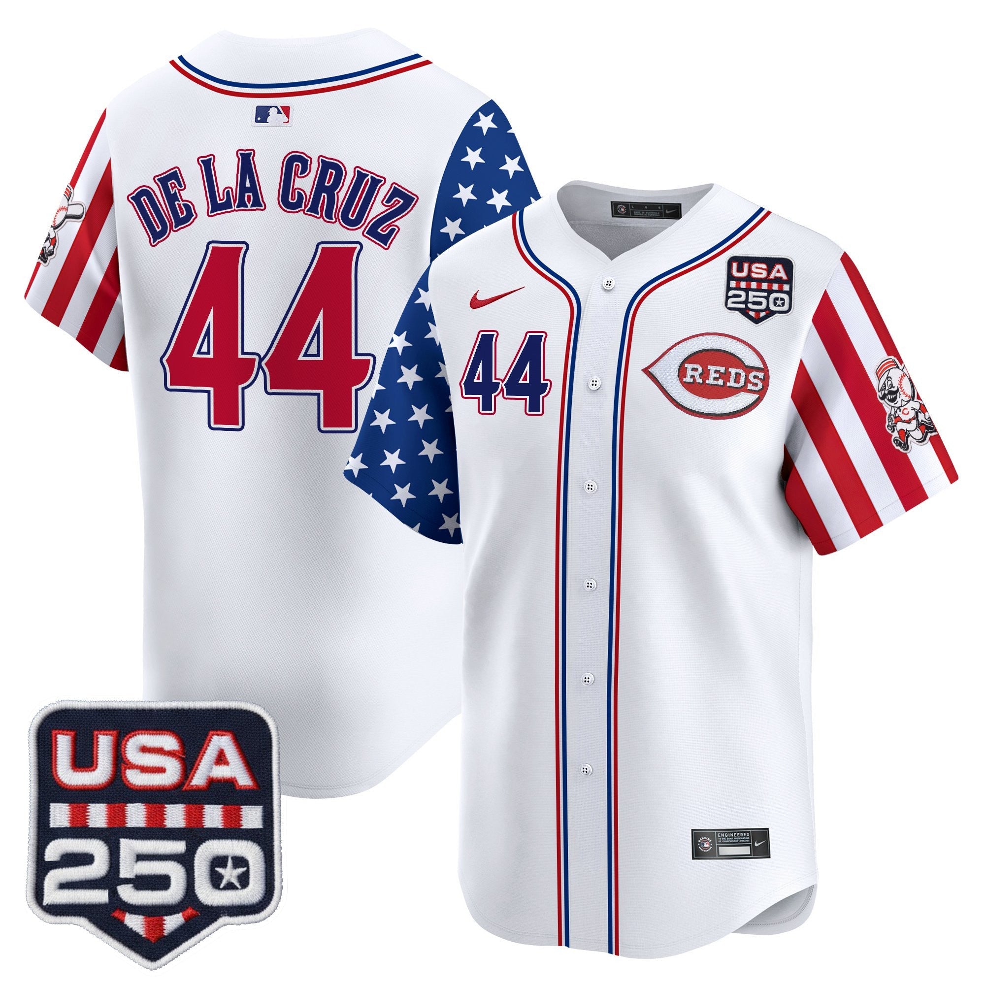 Men's Cincinnati Reds "America250 Edition" Vapor Premier Limited Jersey - All Stitched