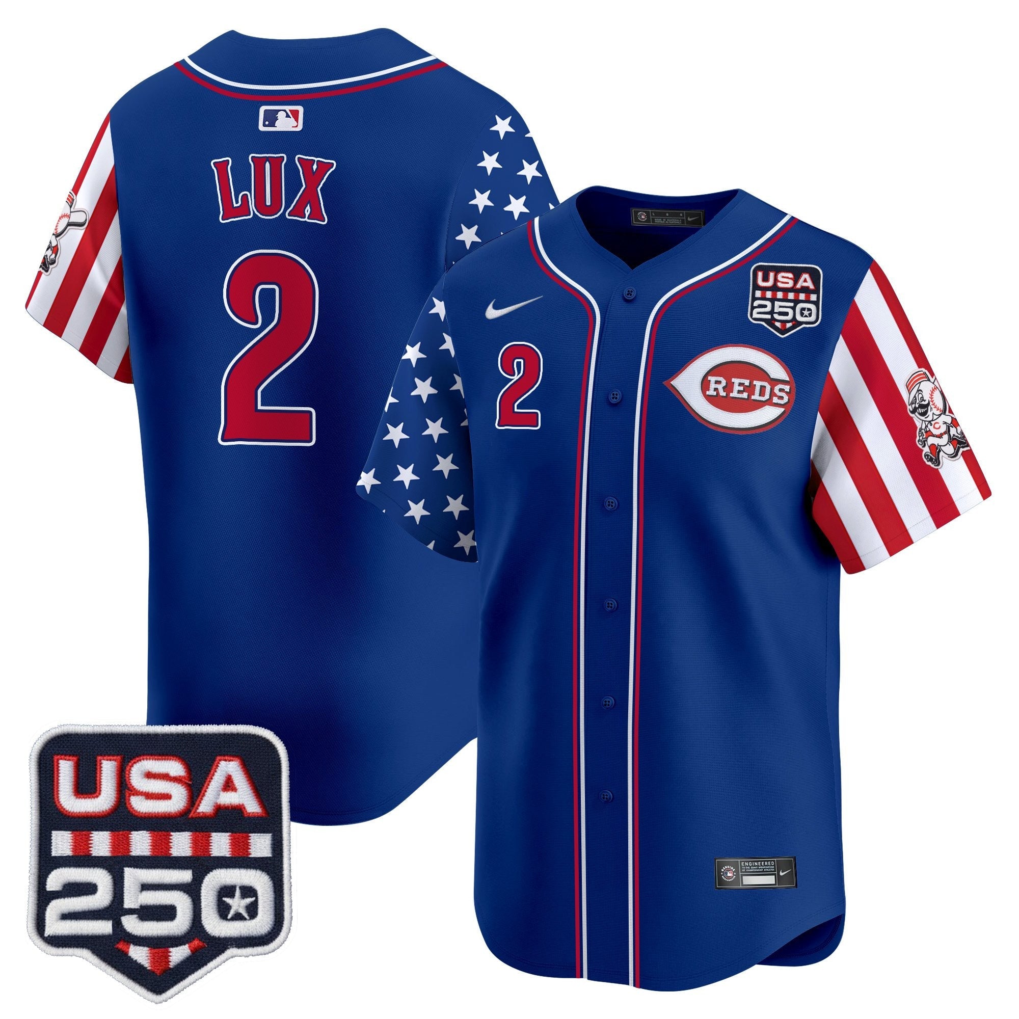 Men's Cincinnati Reds "America250 Edition" Vapor Premier Limited Jersey - All Stitched