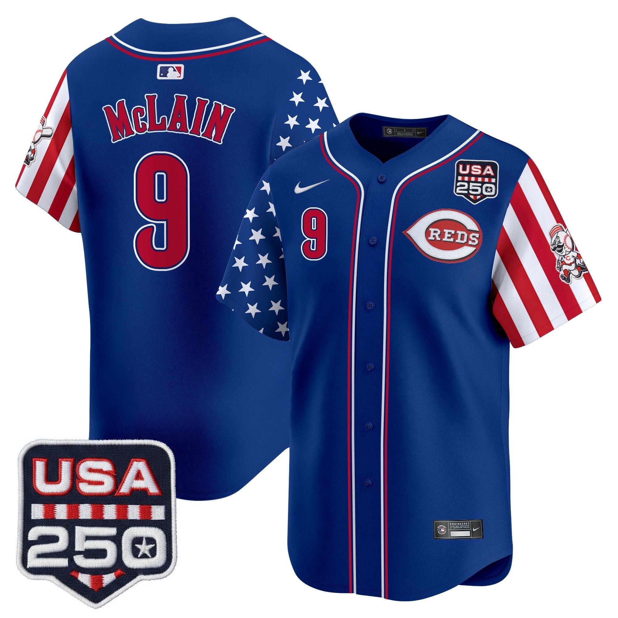 Men's Cincinnati Reds "America250 Edition" Vapor Premier Limited Jersey - All Stitched