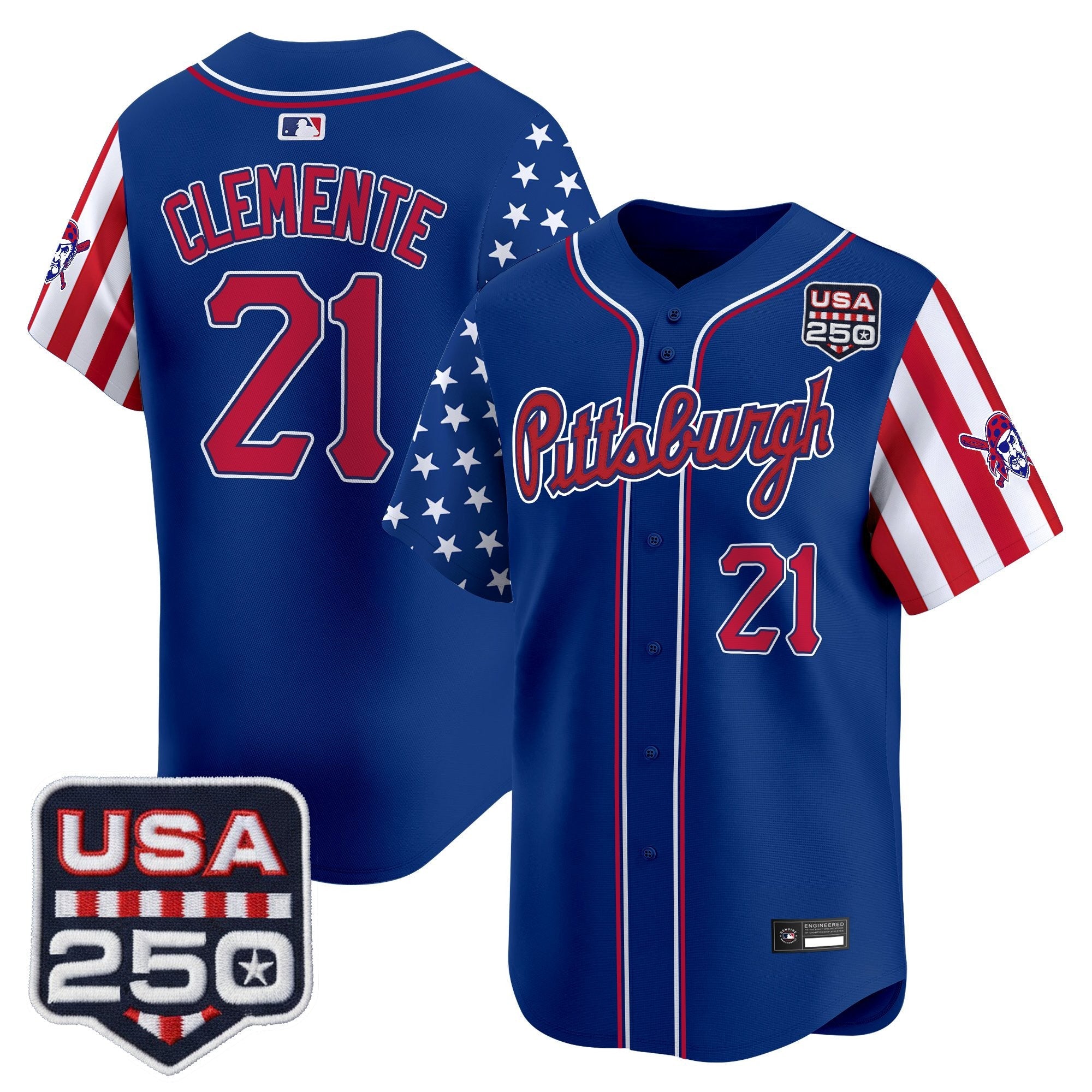 Men's Pittsburgh Pirates "America250 Edition" Vapor Premier Limited Jersey - All Stitched