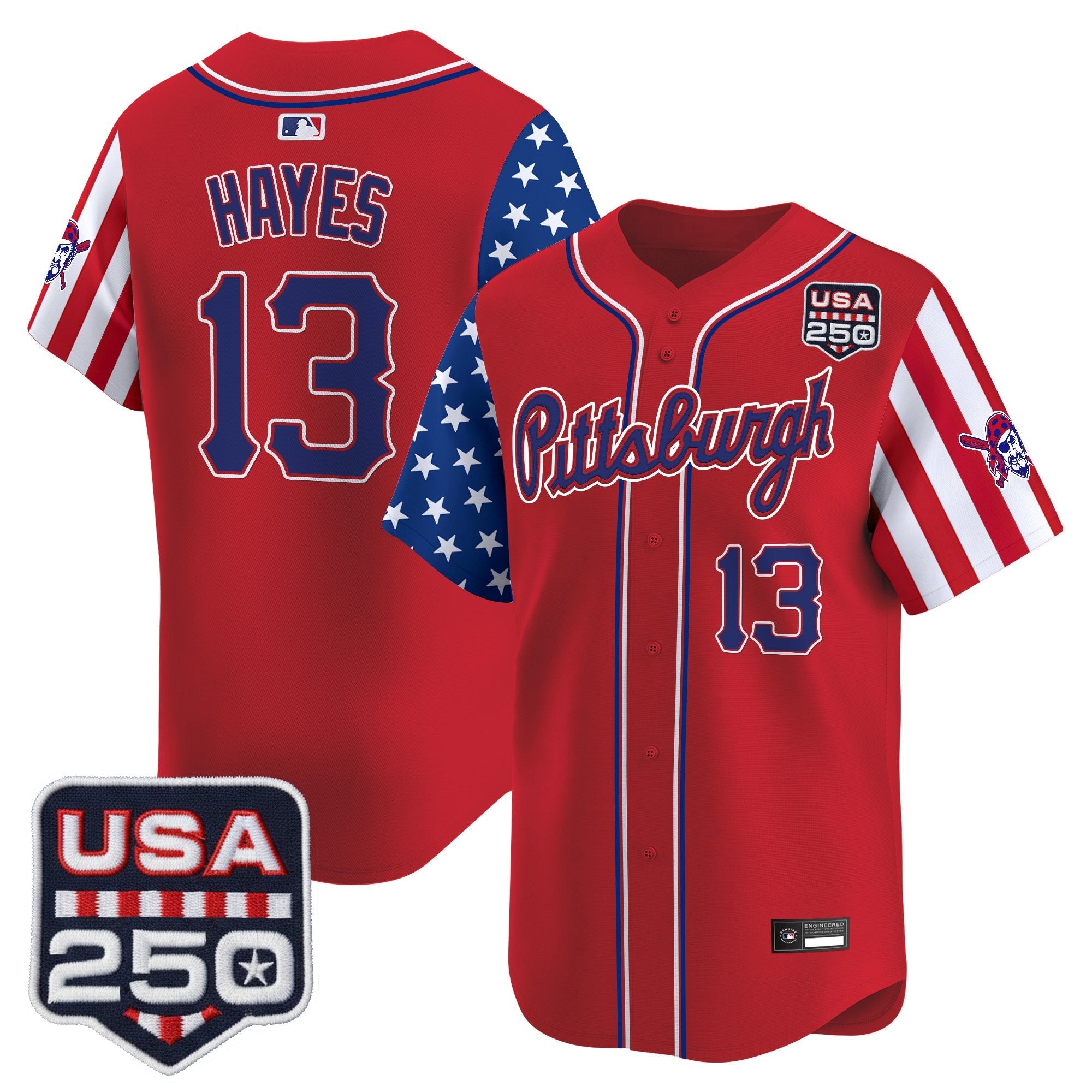 Men's Pittsburgh Pirates "America250 Edition" Vapor Premier Limited Jersey - All Stitched