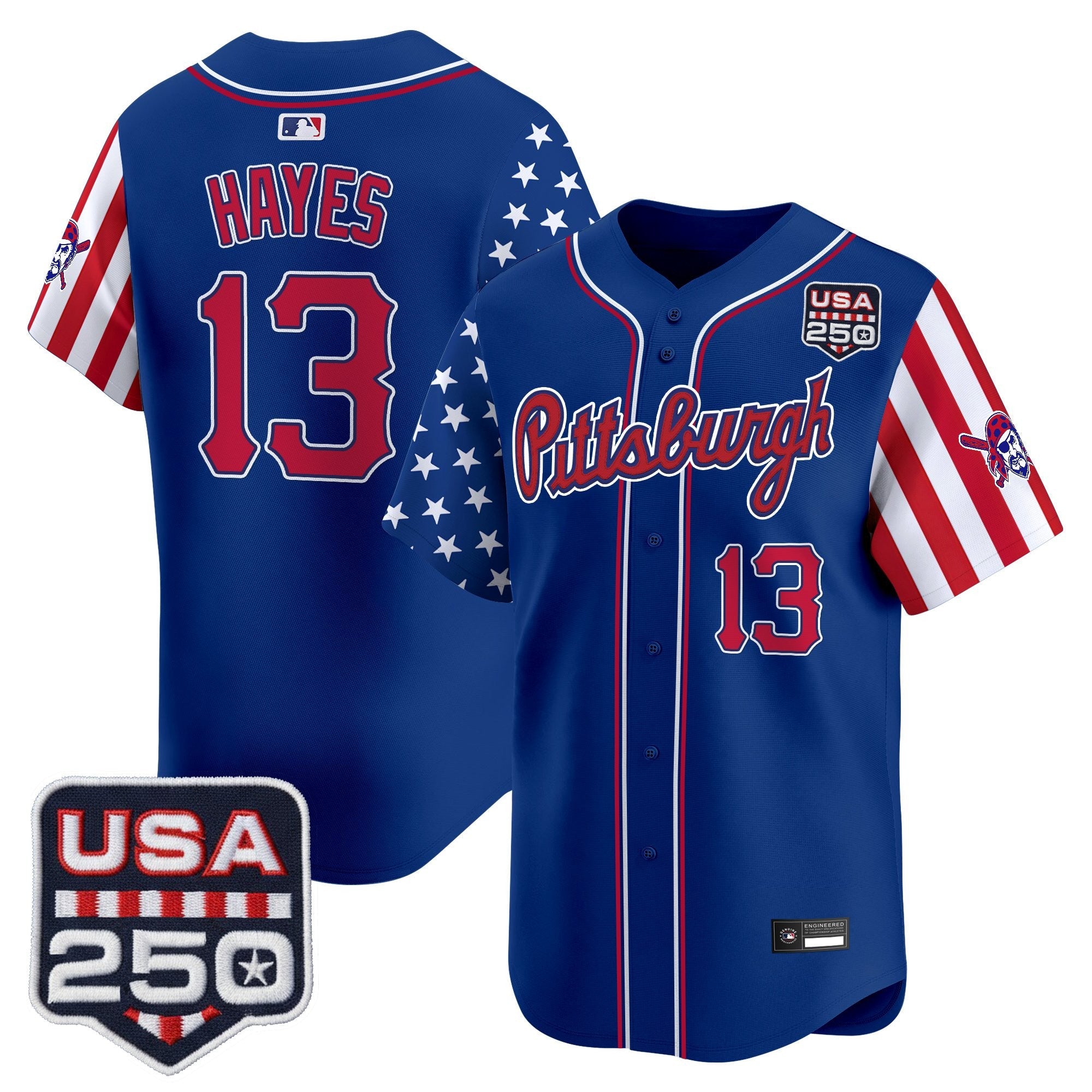 Men's Pittsburgh Pirates "America250 Edition" Vapor Premier Limited Jersey - All Stitched