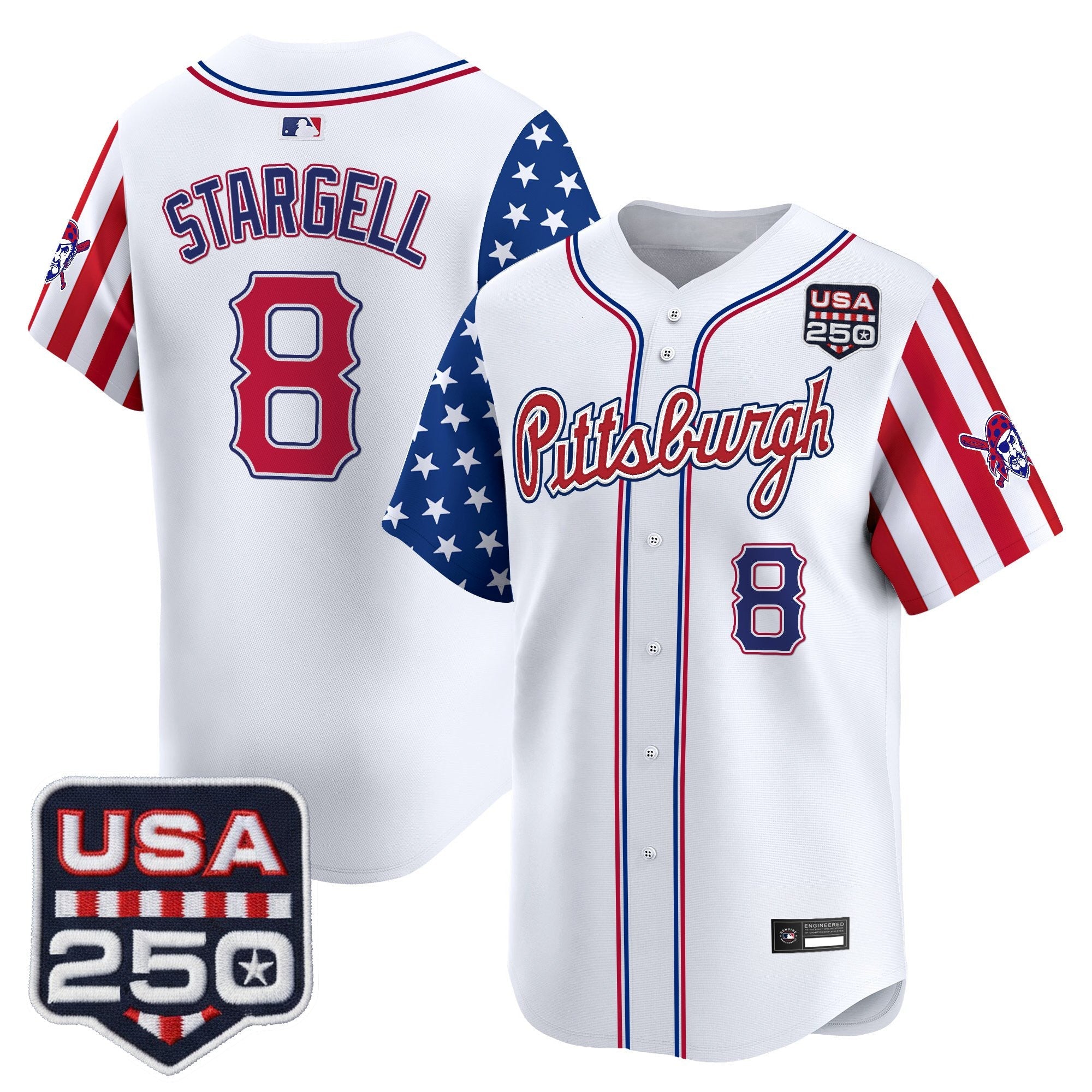 Men's Pittsburgh Pirates "America250 Edition" Vapor Premier Limited Jersey - All Stitched