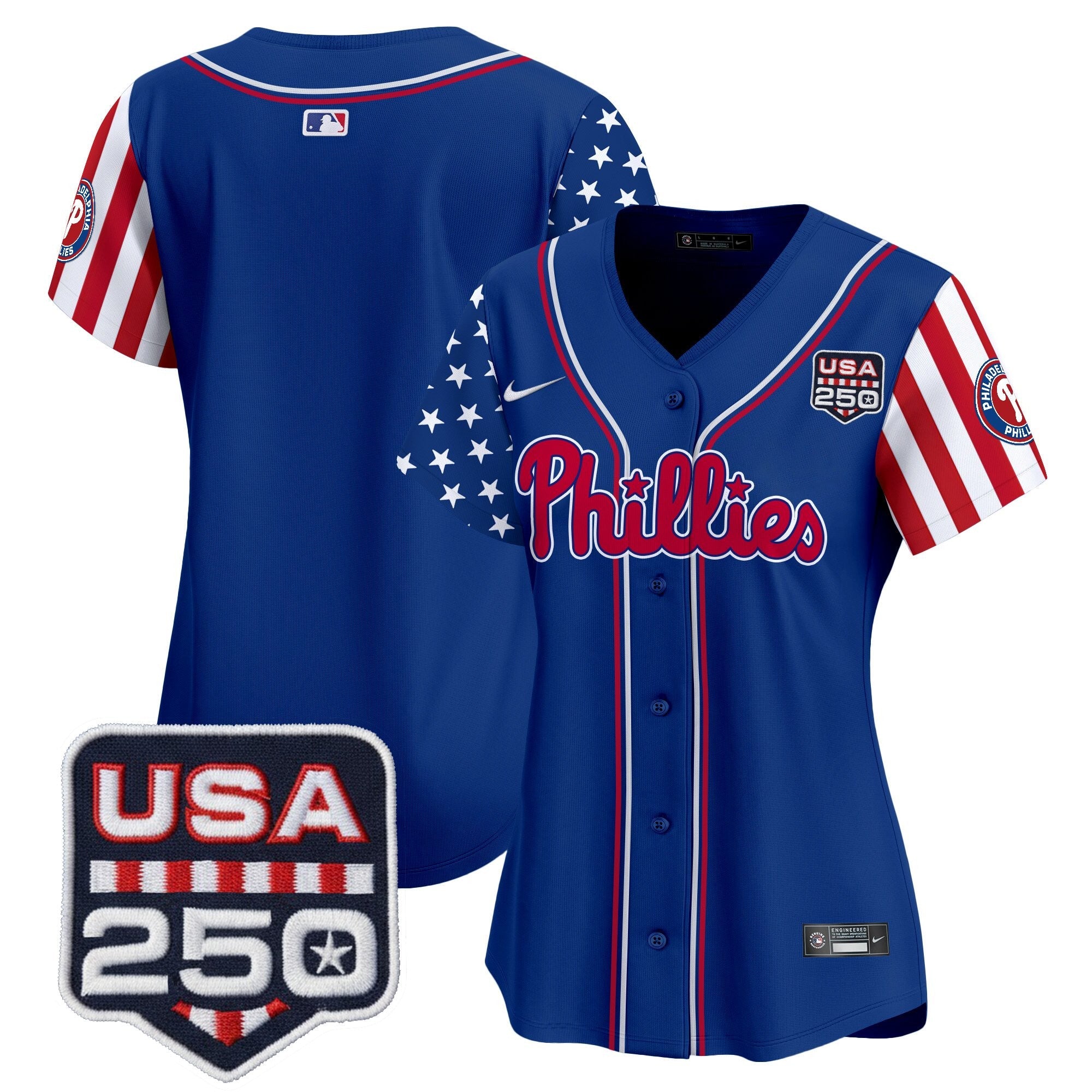 Women's Philadelphia Phillies America250 Edition Vapor Premier Limited Jersey - All Stitched