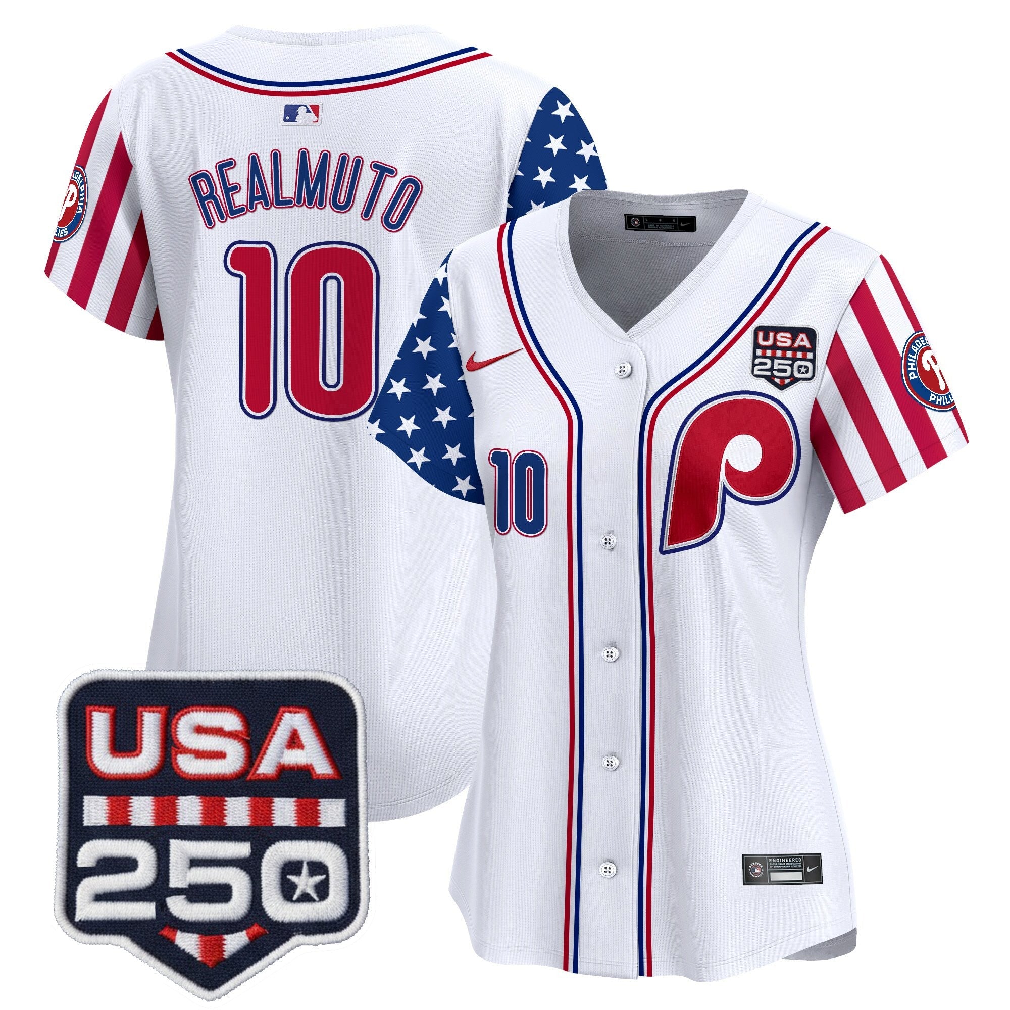 Women's Philadelphia Phillies America250 Edition Vapor Premier Limited Jersey - All Stitched