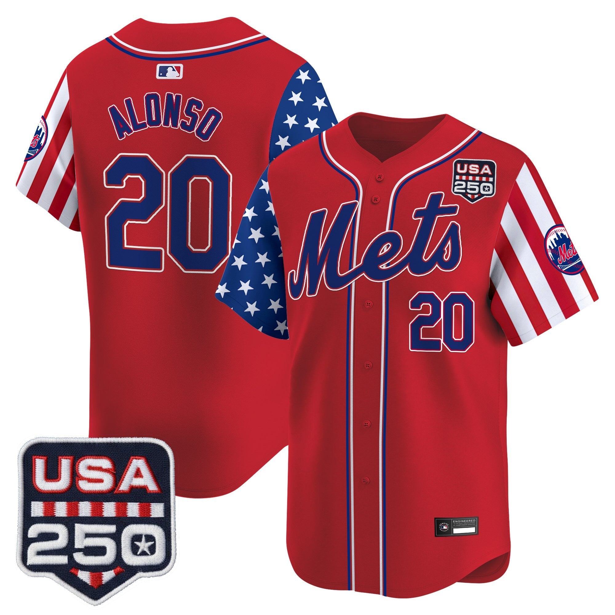 Men's New York Mets "America250 Edition" Vapor Premier Limited Jersey - All Stitched