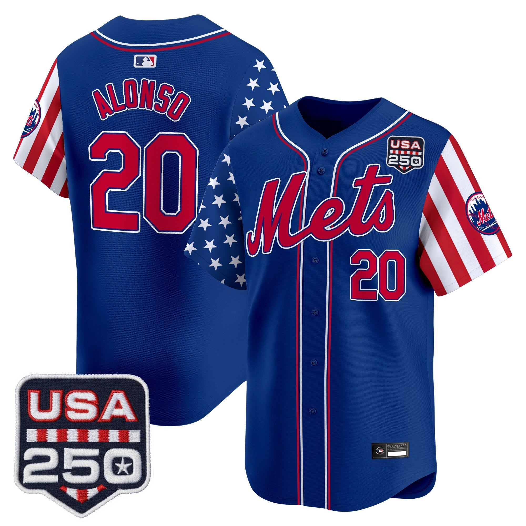 Men's New York Mets "America250 Edition" Vapor Premier Limited Jersey - All Stitched