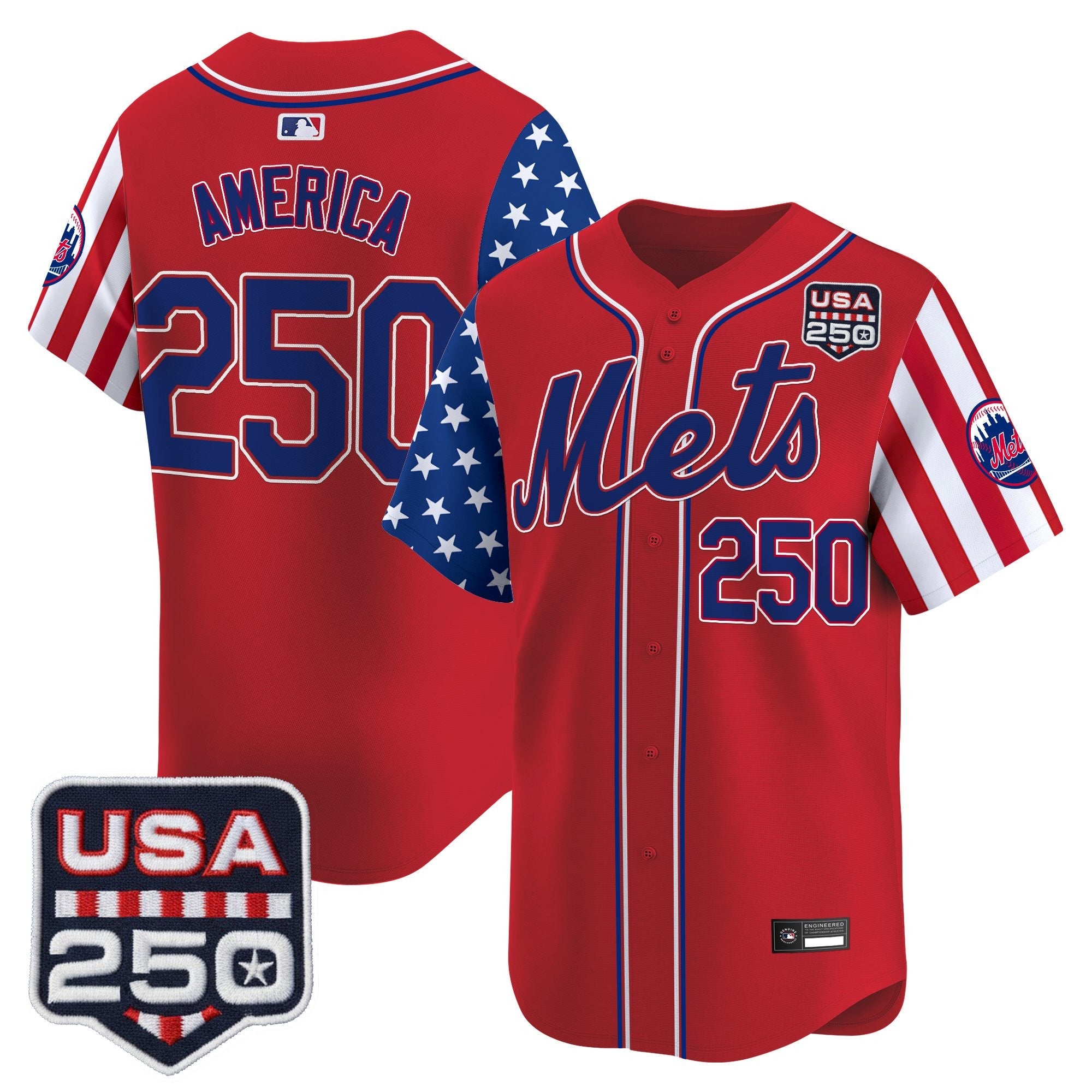 Men's New York Mets "America250 Edition" Vapor Premier Limited Jersey - All Stitched