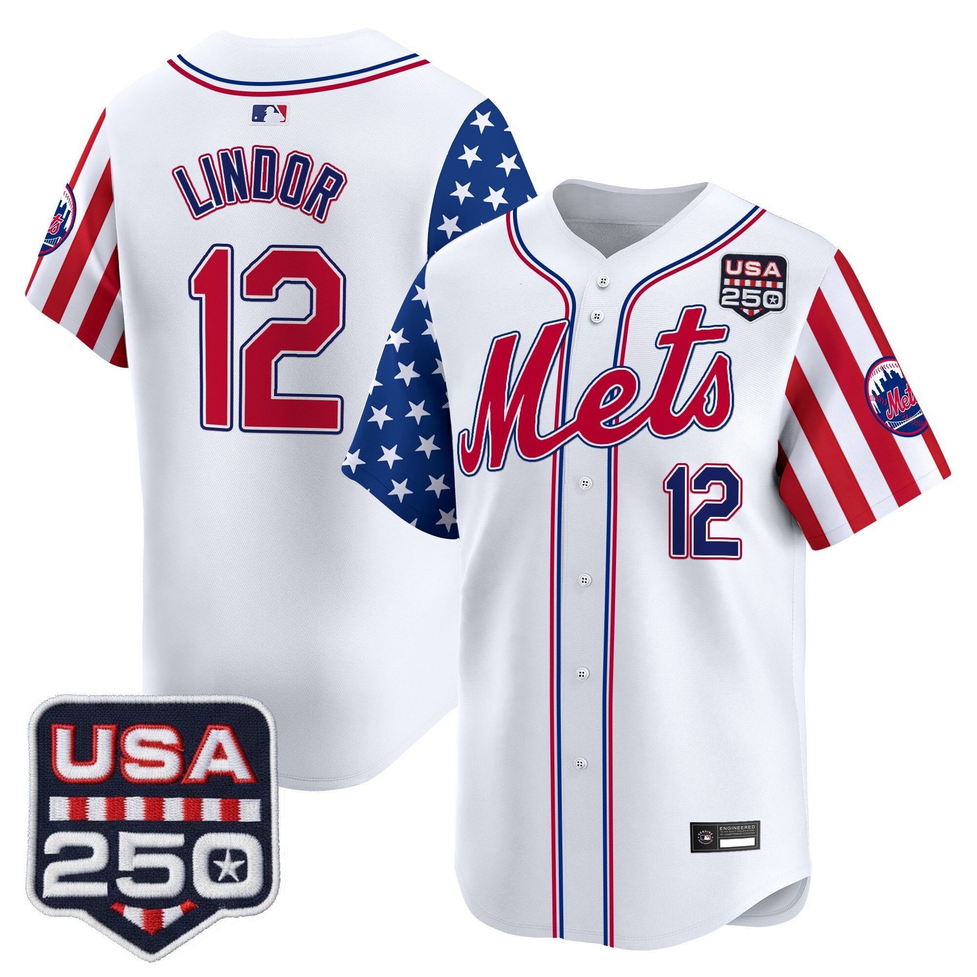 Men's New York Mets "America250 Edition" Vapor Premier Limited Jersey - All Stitched
