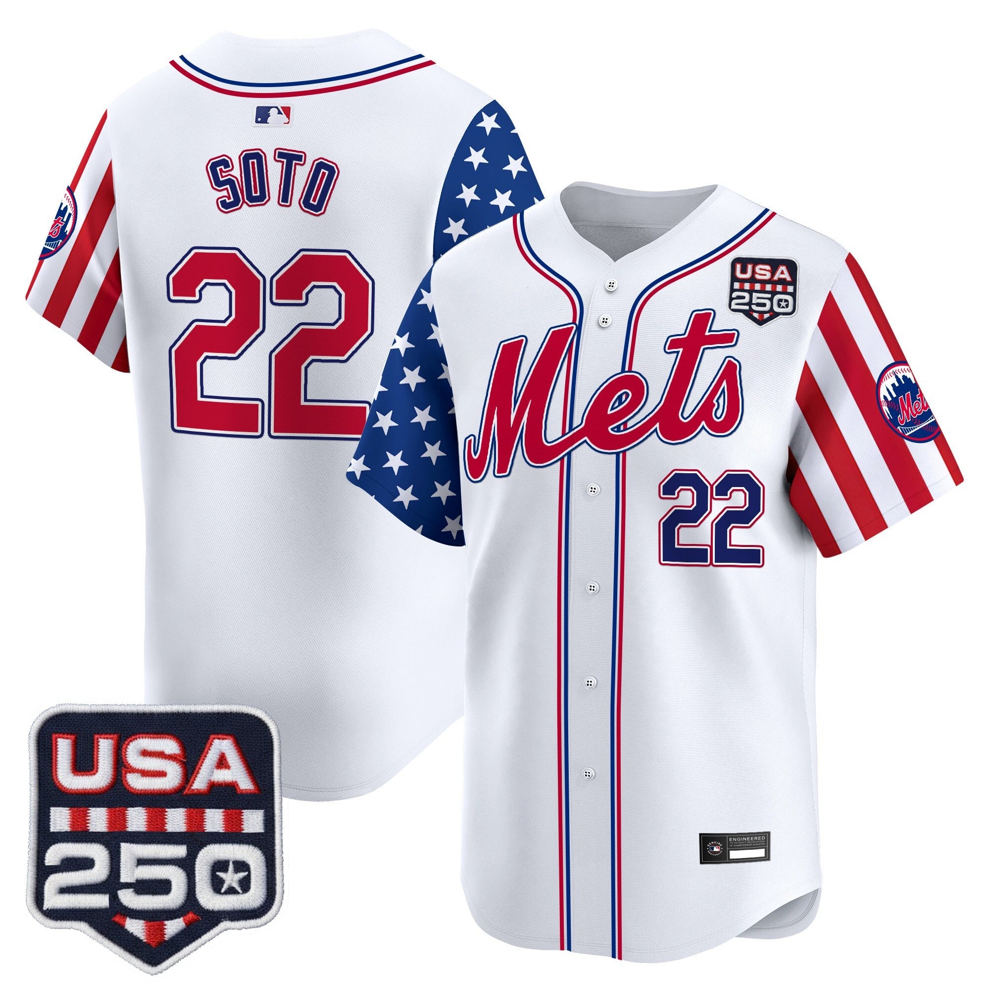 Men's New York Mets "America250 Edition" Vapor Premier Limited Jersey - All Stitched