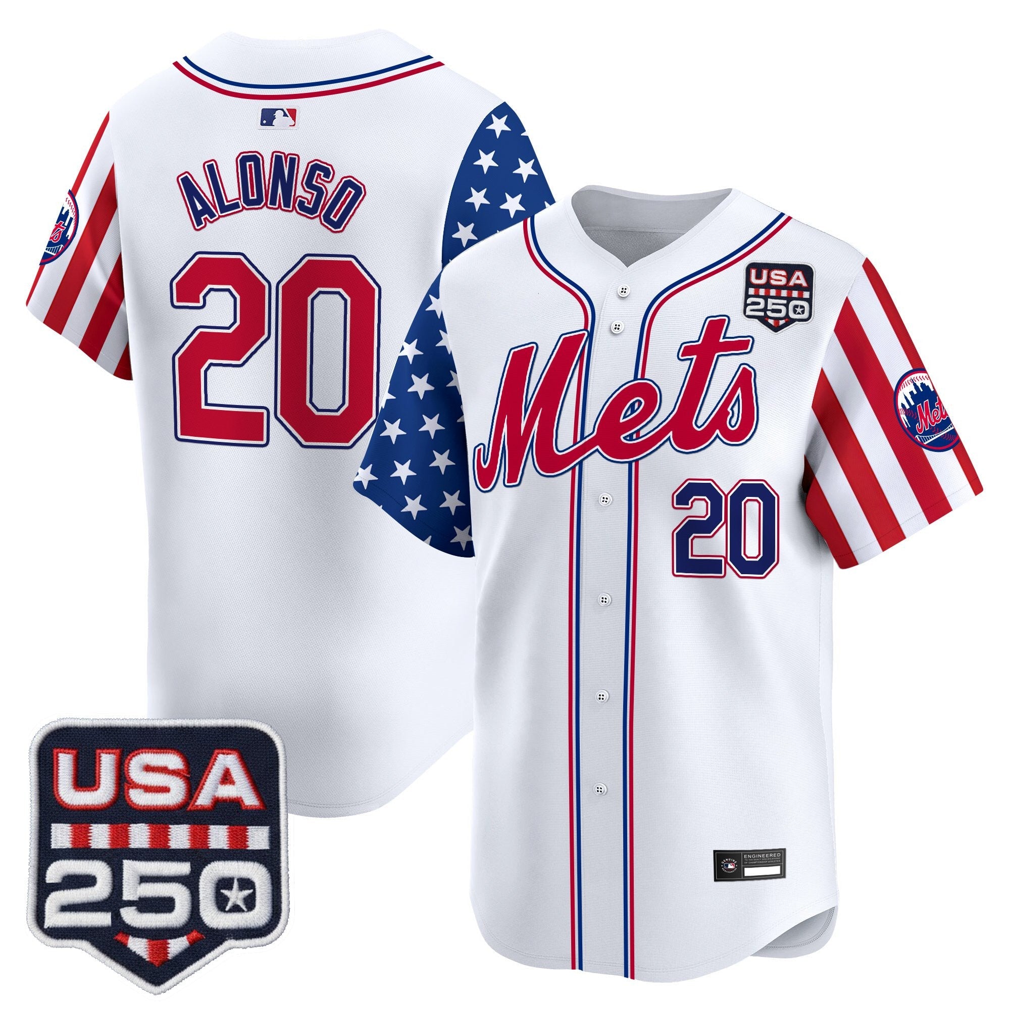 Men's New York Mets "America250 Edition" Vapor Premier Limited Jersey - All Stitched