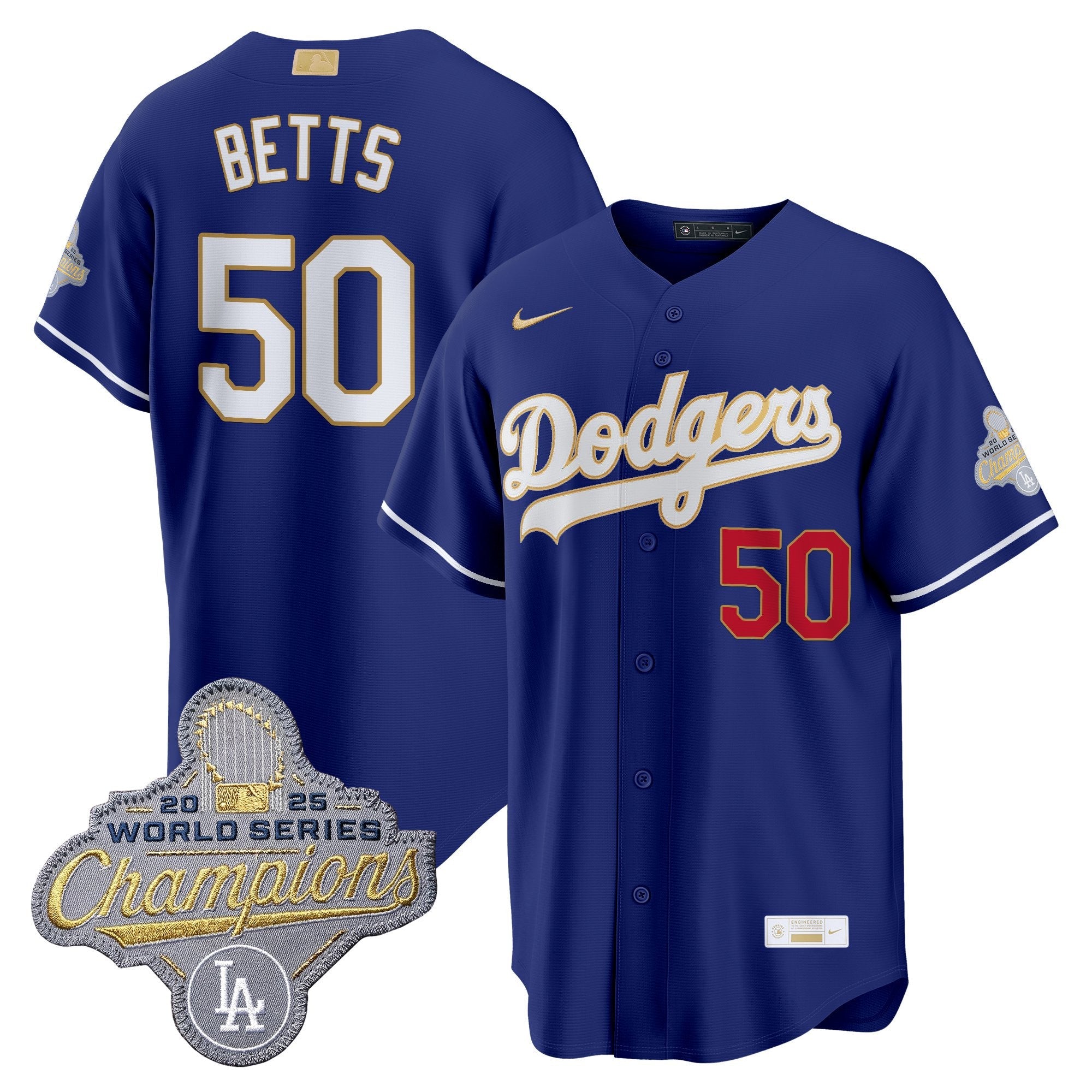 Men's Los Angeles Dodgers "Gold Collection" Premier Limited Jersey - All Stitched