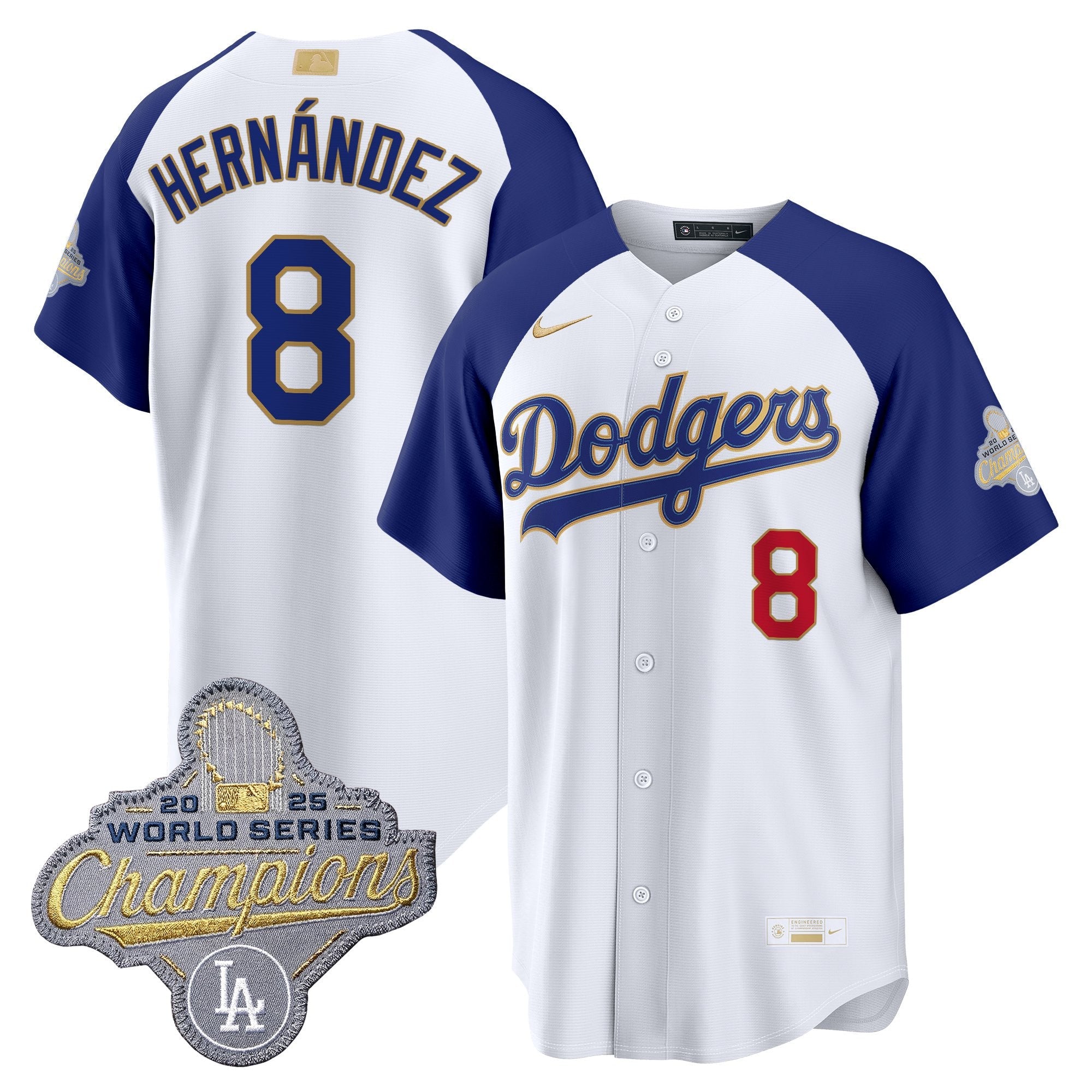 Men's Los Angeles Dodgers "Gold Collection" Premier Limited Jersey - All Stitched