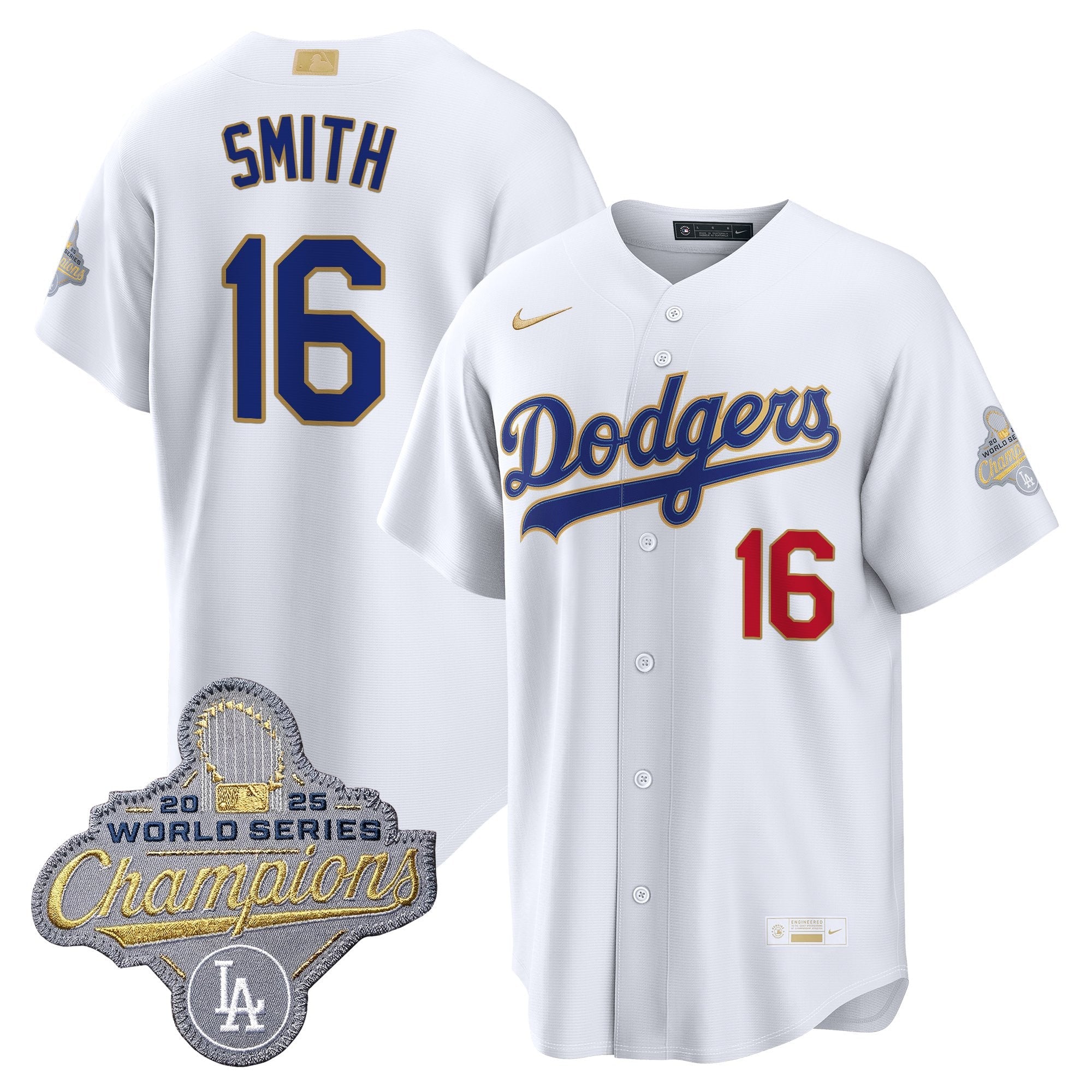 Men's Los Angeles Dodgers "Gold Collection" Premier Limited Jersey - All Stitched