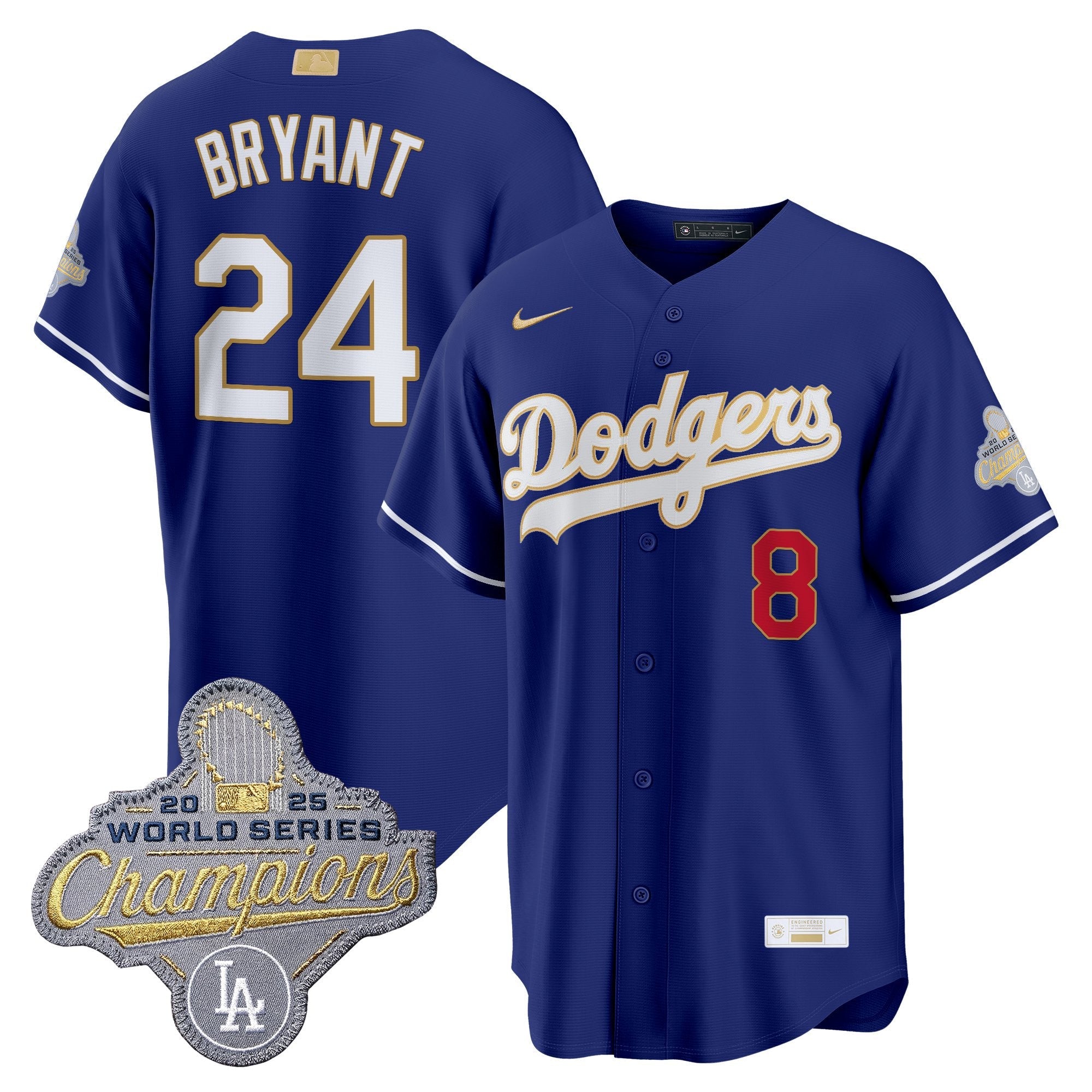 Men's Los Angeles Dodgers "Gold Collection" Premier Limited Jersey - All Stitched