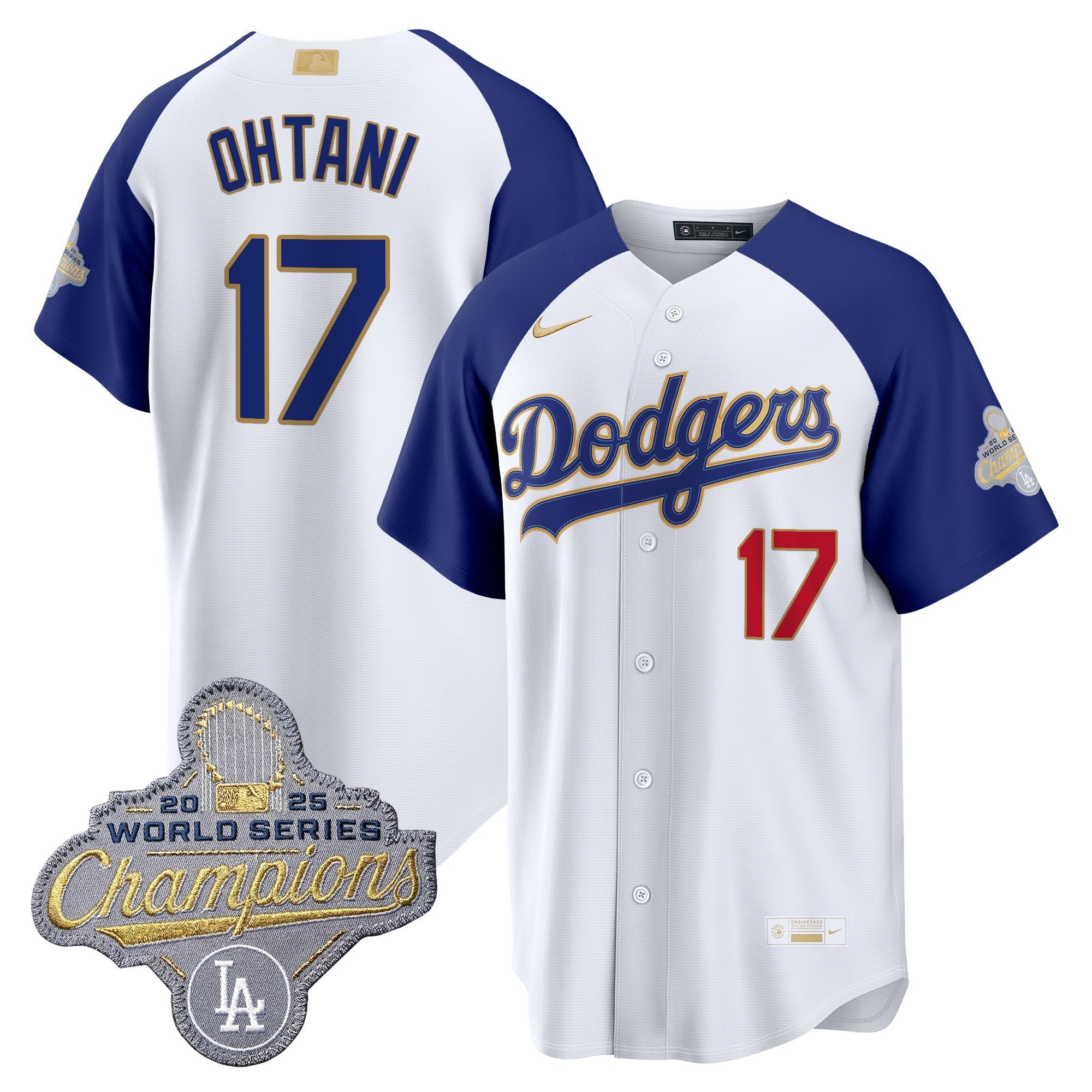 Men's Los Angeles Dodgers "Gold Collection" Premier Limited Jersey - All Stitched