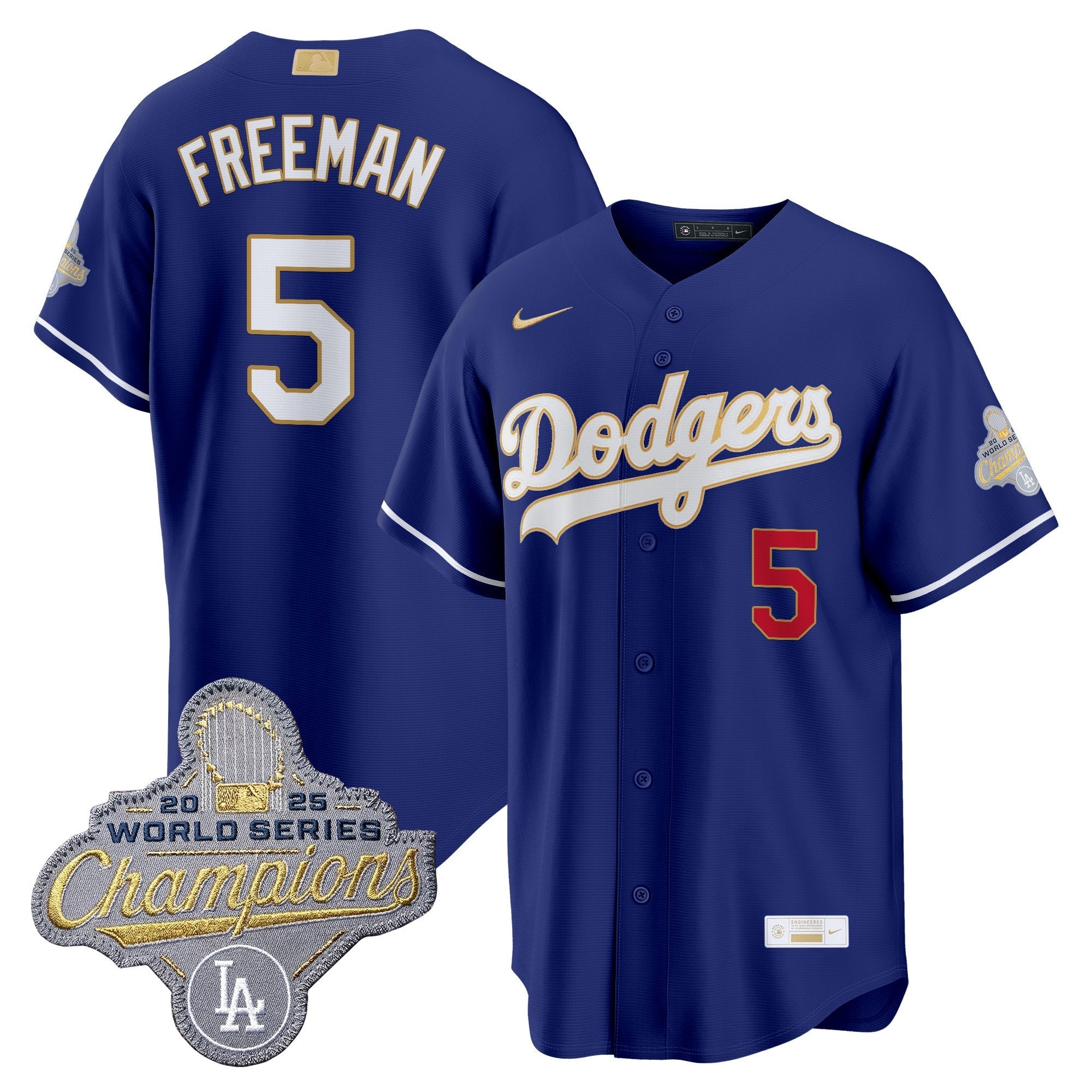 Men's Los Angeles Dodgers "Gold Collection" Premier Limited Jersey - All Stitched