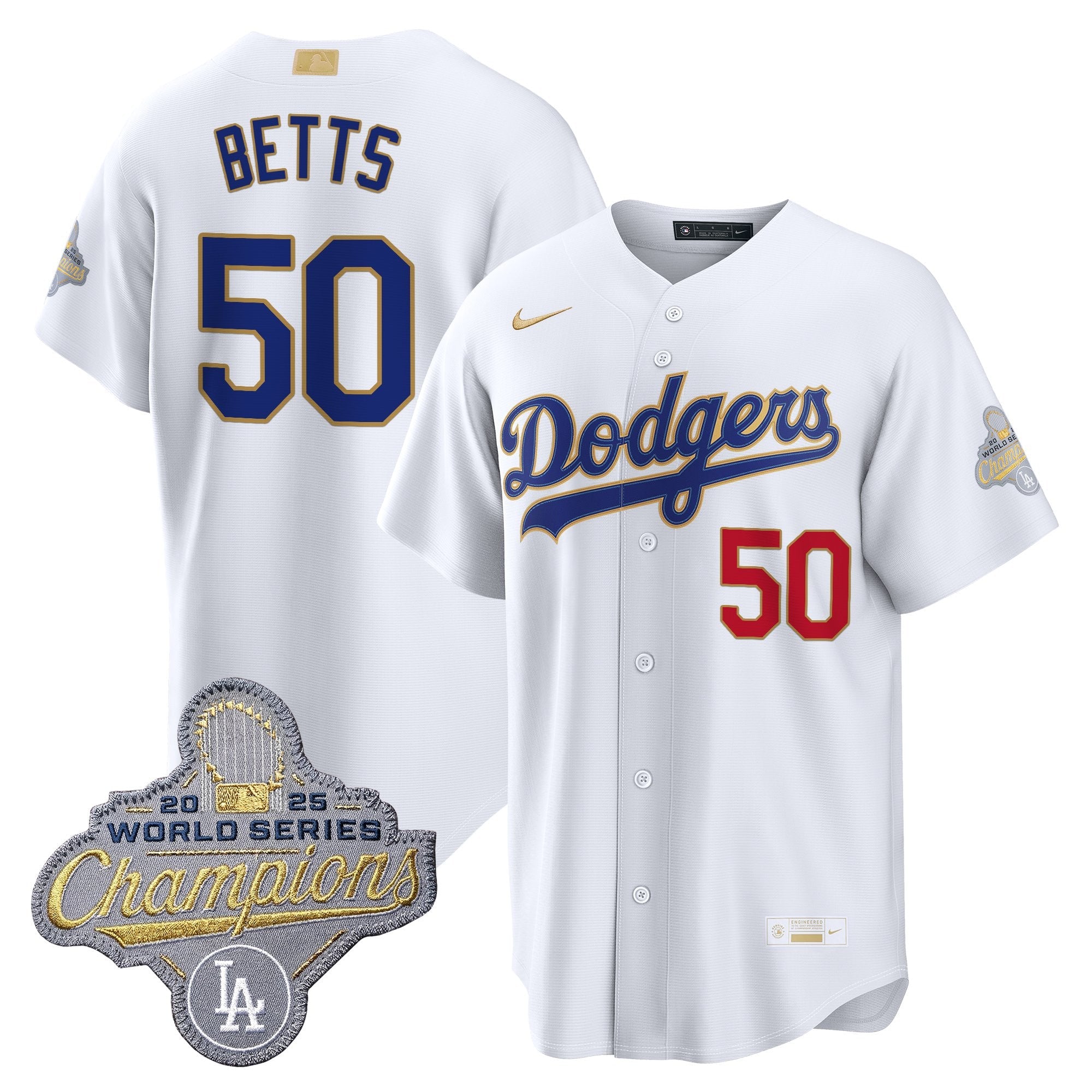 Men's Los Angeles Dodgers "Gold Collection" Premier Limited Jersey - All Stitched