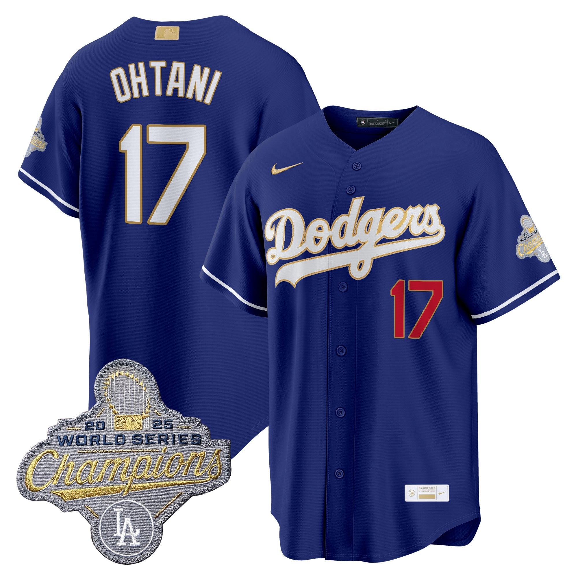 Men's Los Angeles Dodgers "Gold Collection" Premier Limited Jersey - All Stitched