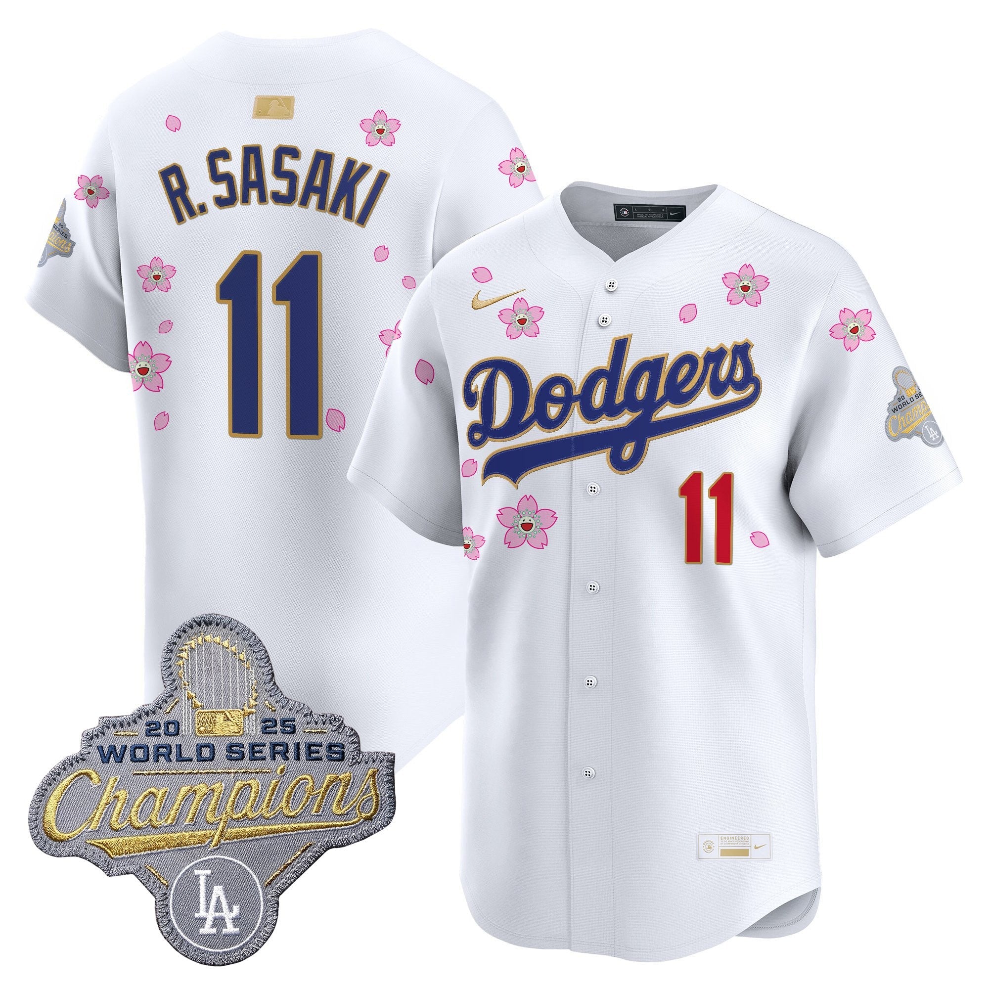 Men's Los Angeles Dodgers "Tokyo Series x Gold Collection" Vapor Premier Limited Jersey - All Stitched