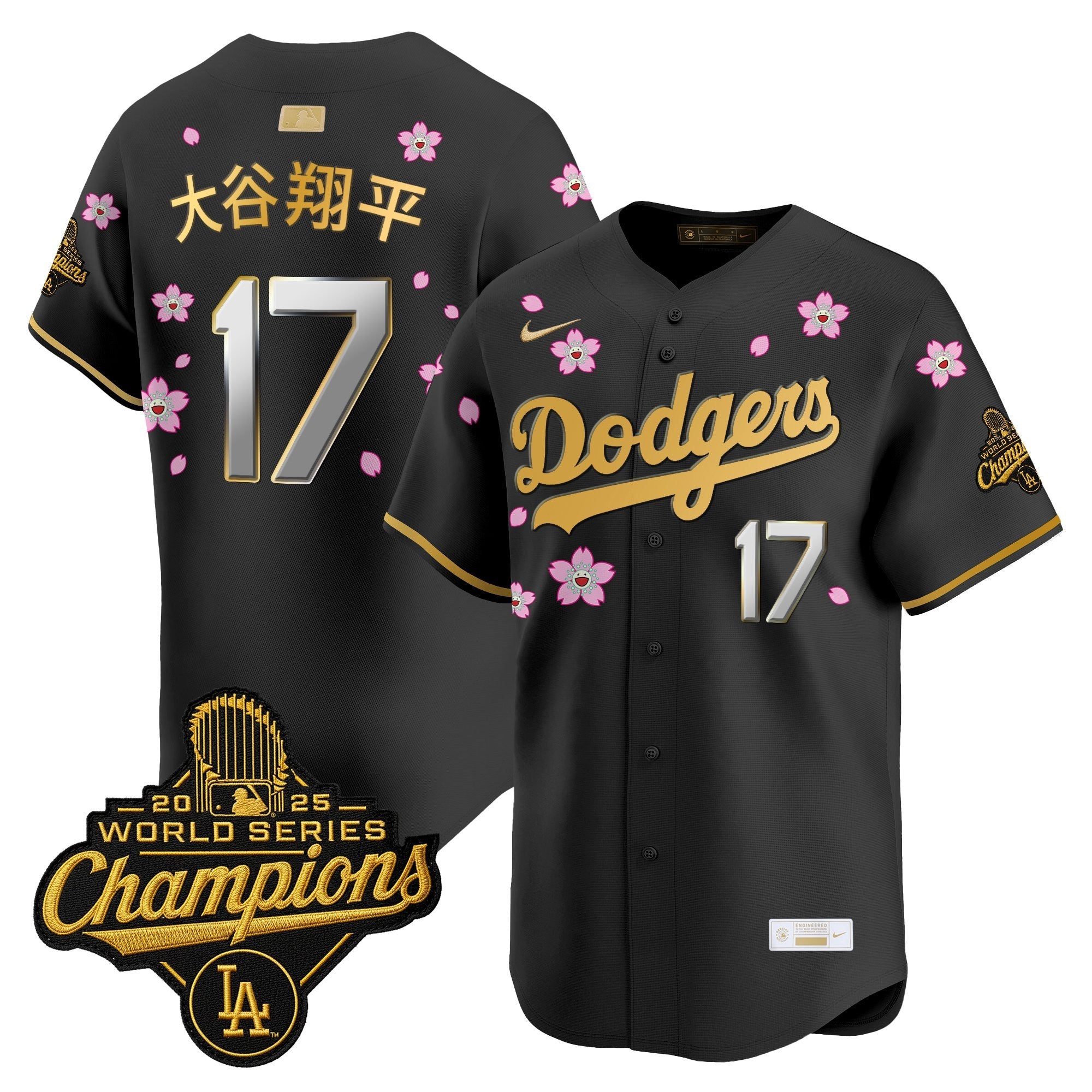 Men's Los Angeles Dodgers "Tokyo Series x Gold Collection" Vapor Premier Limited Jersey - All Stitched