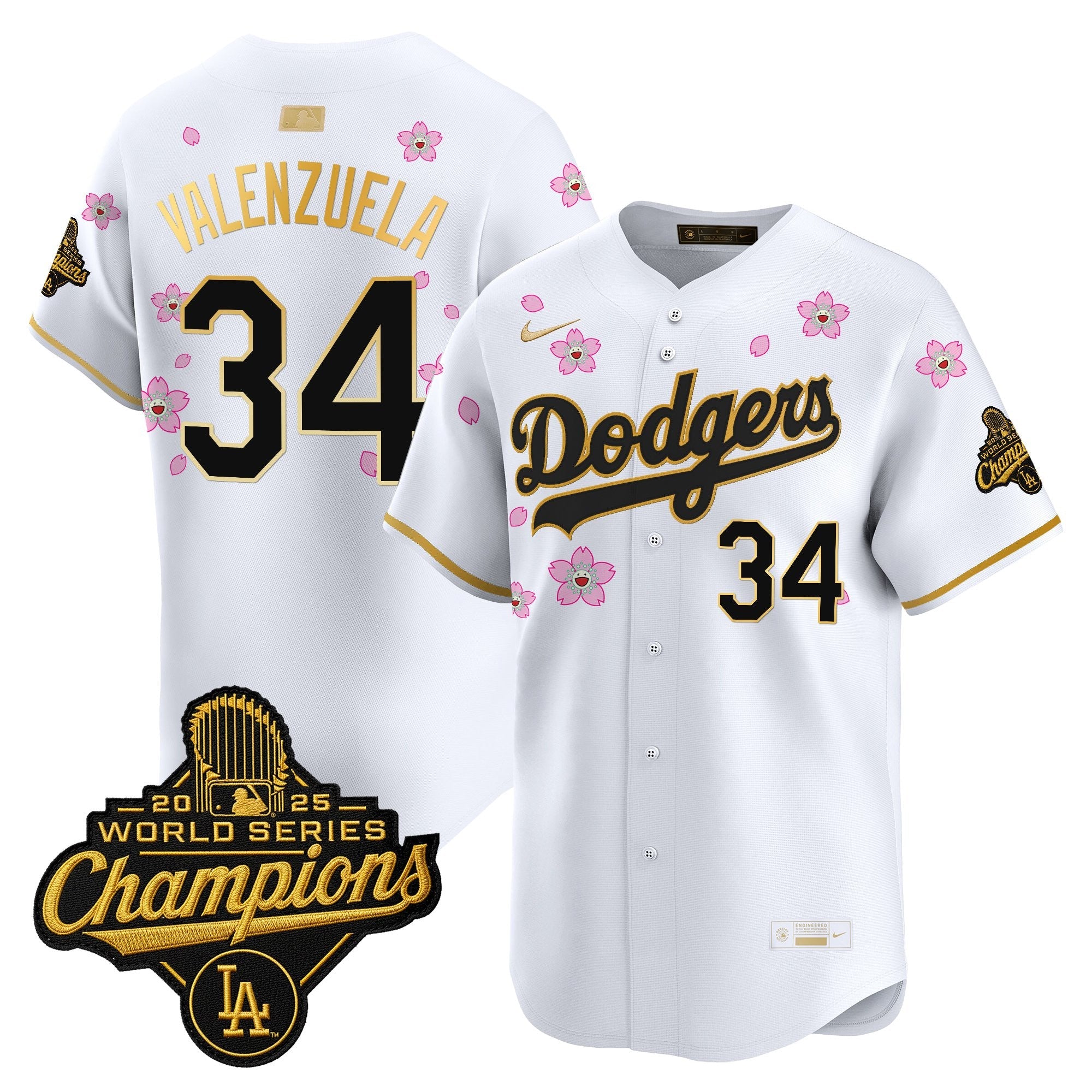 Men's Los Angeles Dodgers "Tokyo Series x Gold Collection" Vapor Premier Limited Jersey - All Stitched