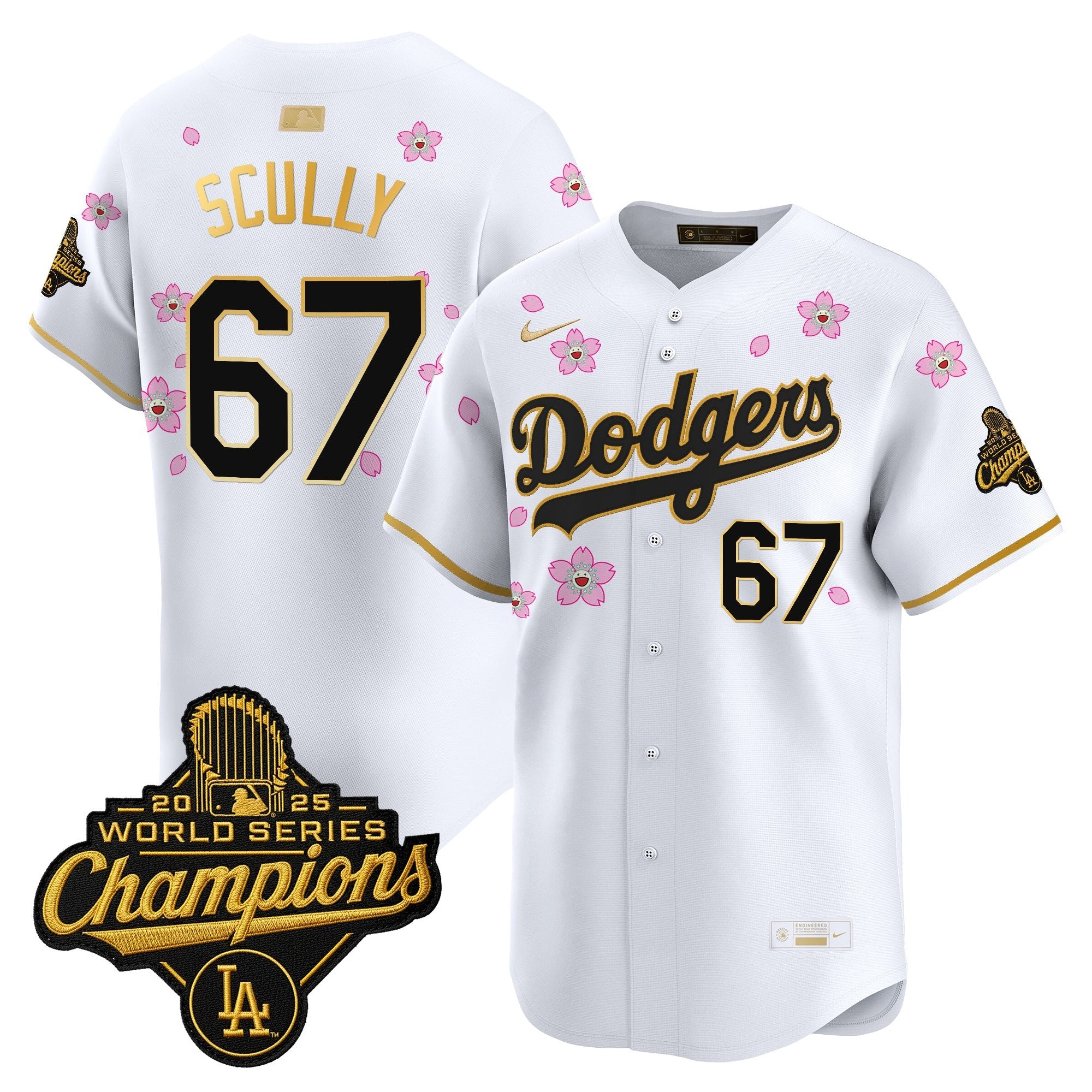 Men's Los Angeles Dodgers "Tokyo Series x Gold Collection" Vapor Premier Limited Jersey - All Stitched