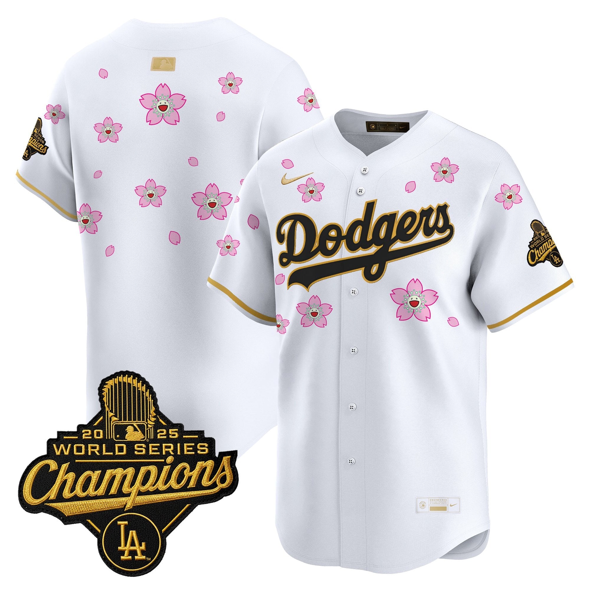 Men's Los Angeles Dodgers "Tokyo Series x Gold Collection" Vapor Premier Limited Jersey - All Stitched