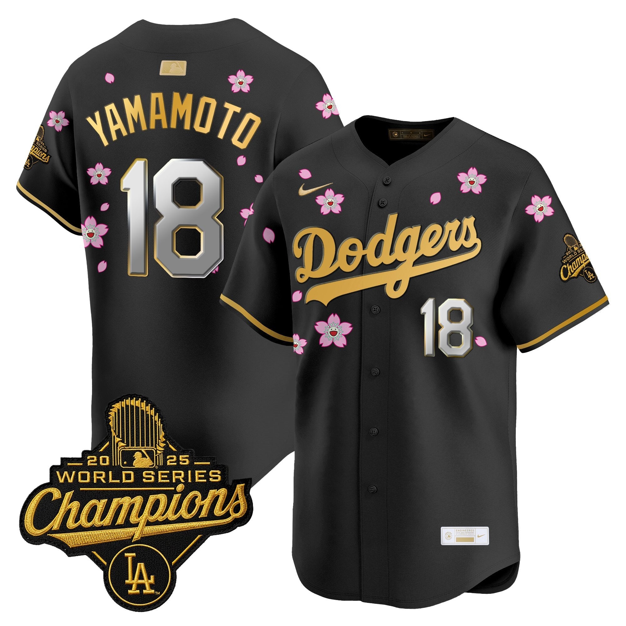Men's Los Angeles Dodgers "Tokyo Series x Gold Collection" Vapor Premier Limited Jersey - All Stitched